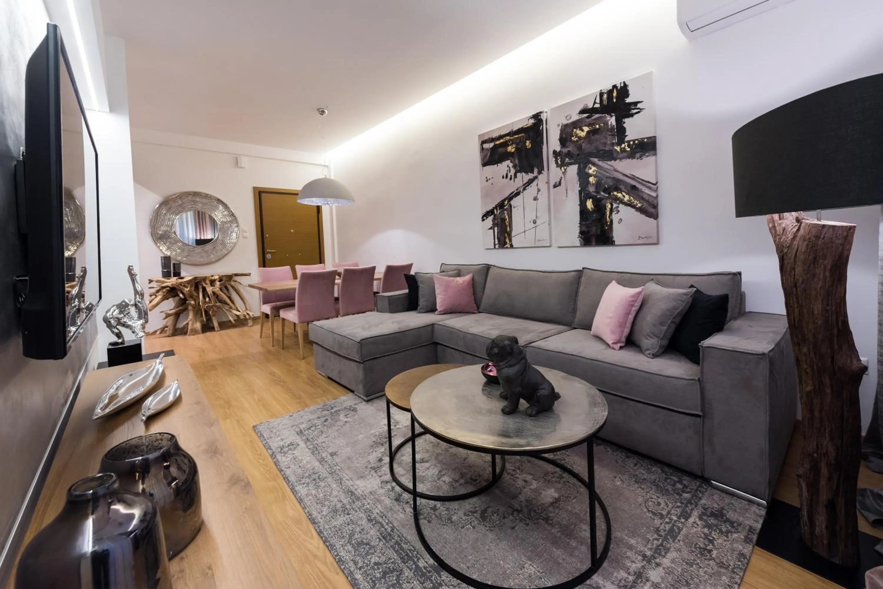 TV and multimedia in Acropolis View Deluxe Penthouse & Luxury Apartments