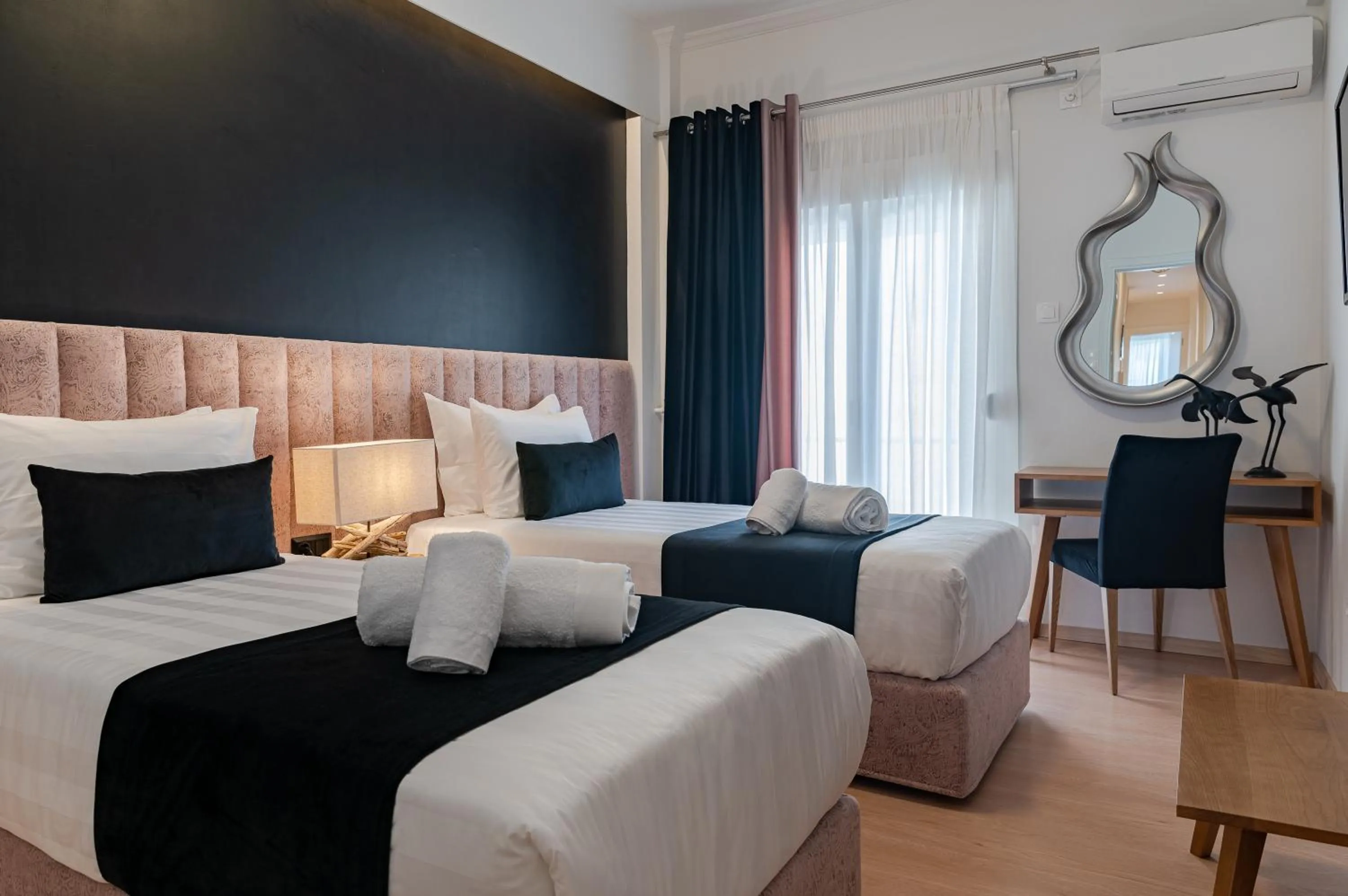 Bed in Acropolis View Deluxe Penthouse & Luxury Apartments