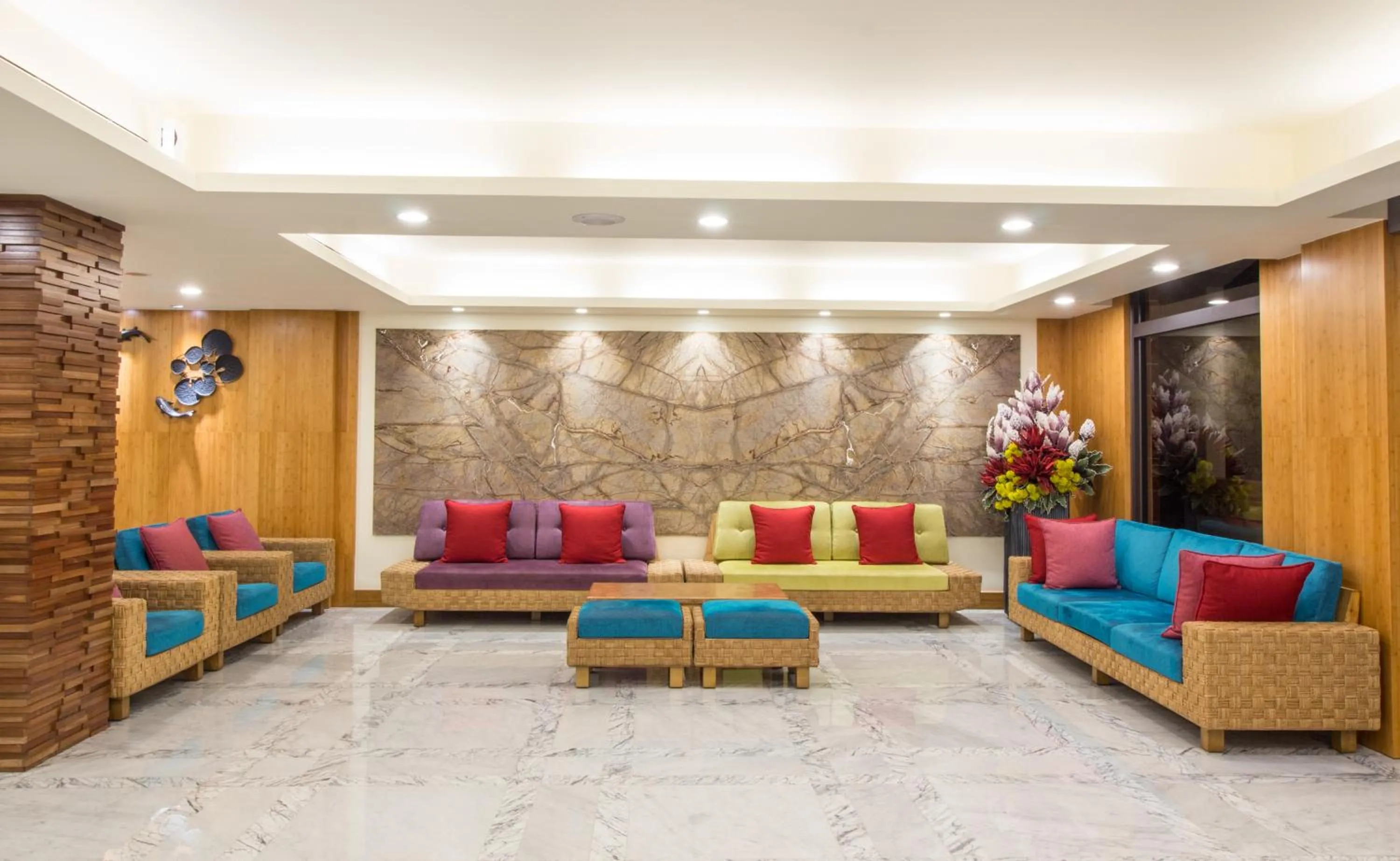 Lobby or reception in Dong Tair Spa Hotel