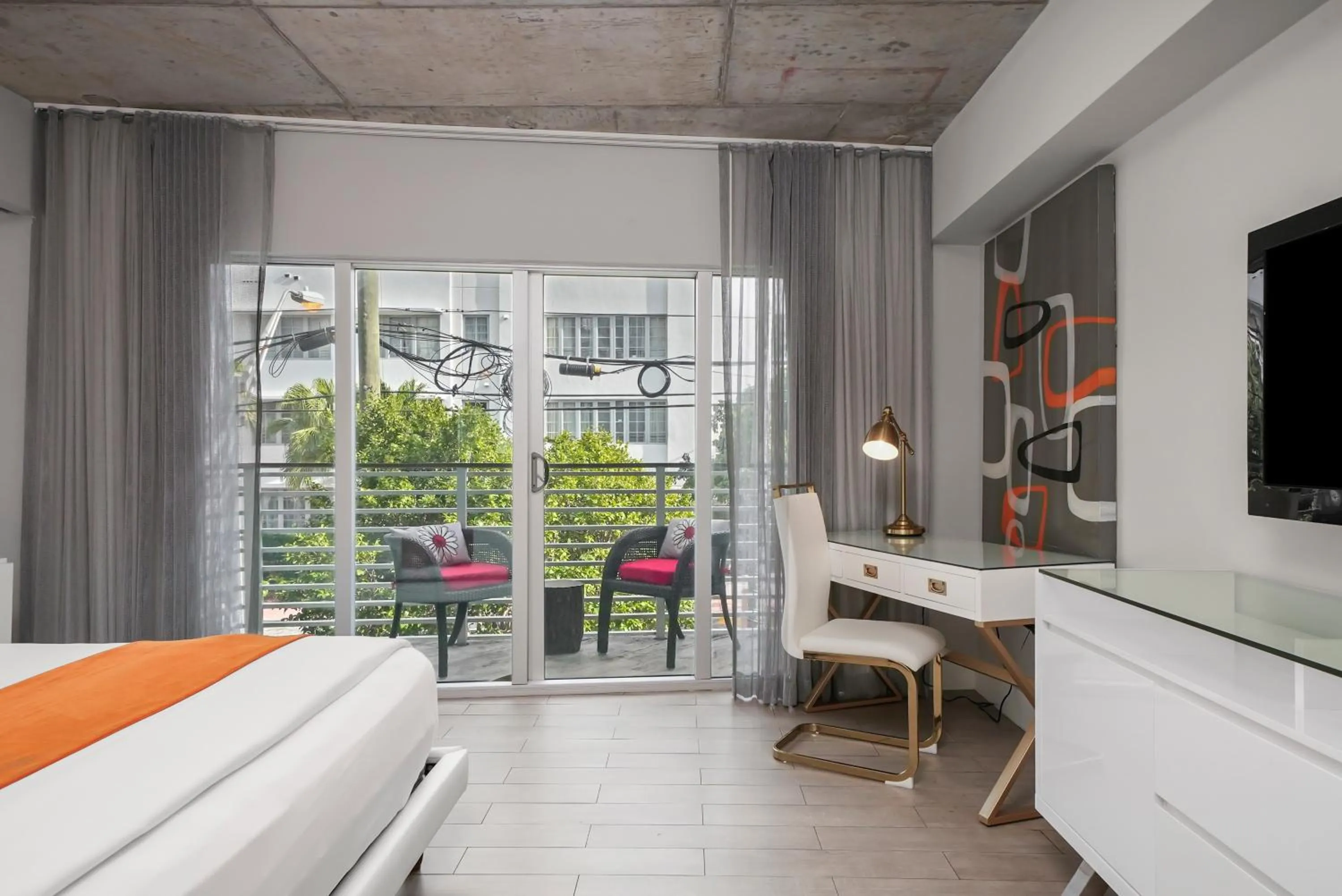 Bed in Riviera Suites