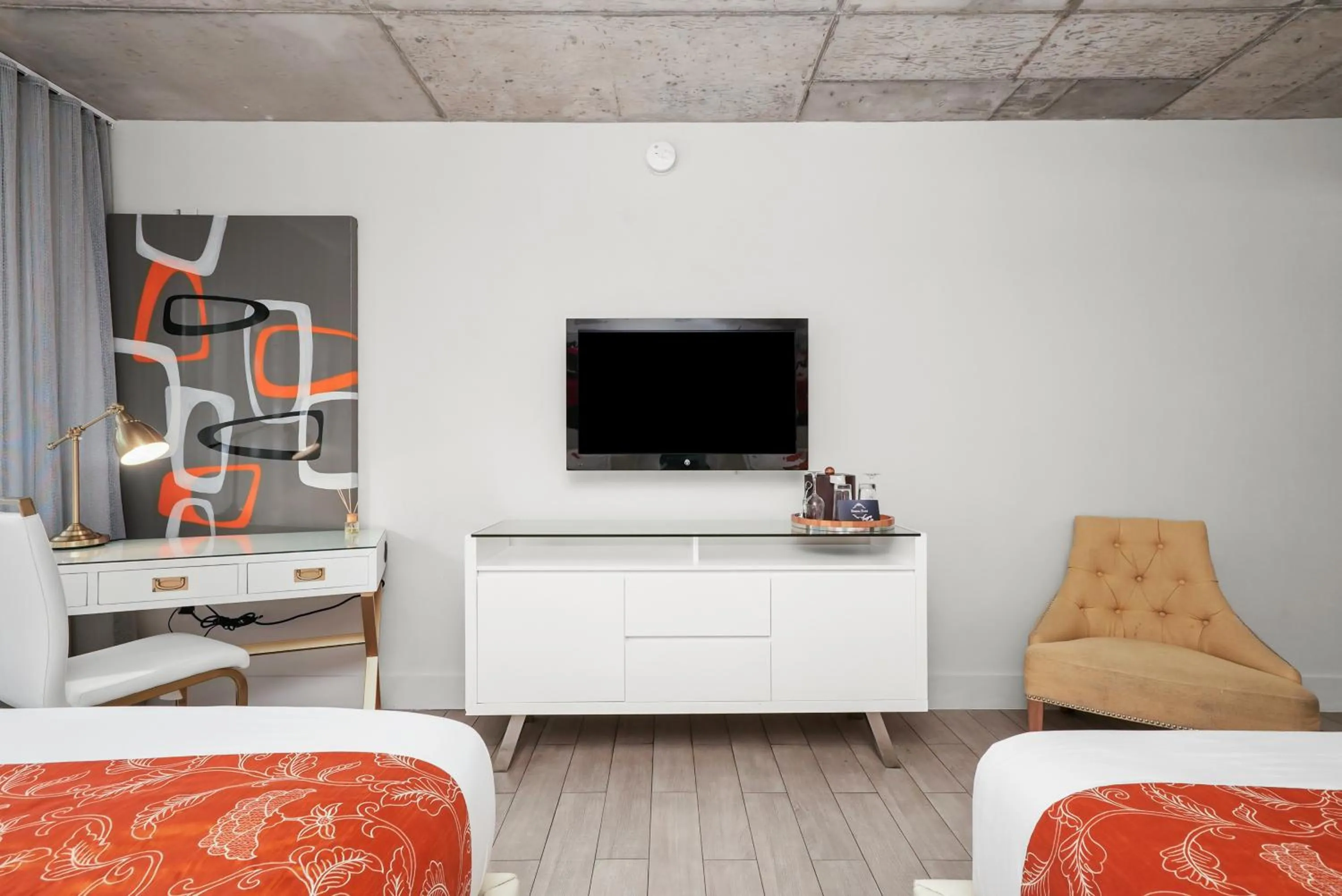 Bed in Riviera Suites