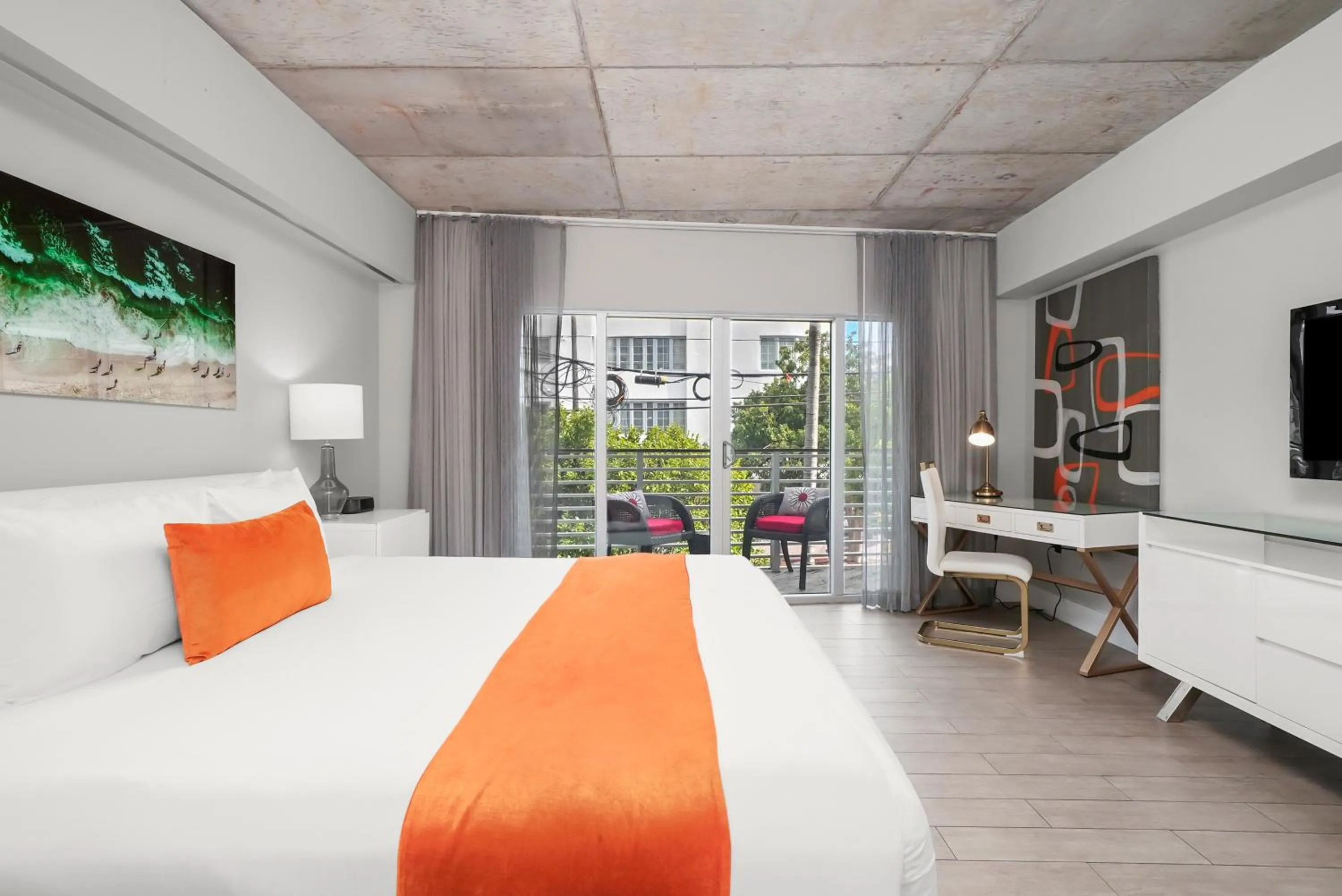 Bed in Riviera Suites