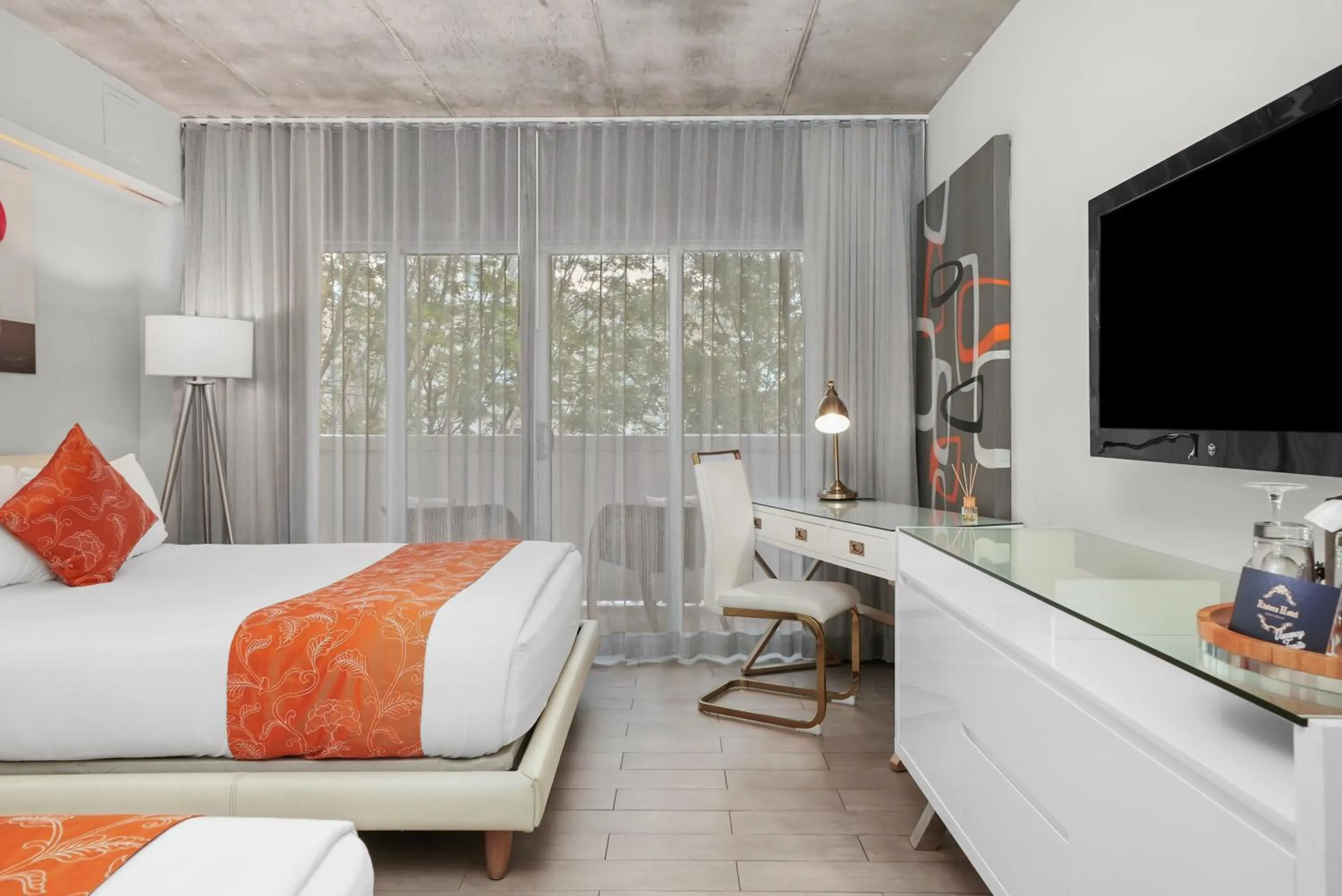 Bed in Riviera Suites