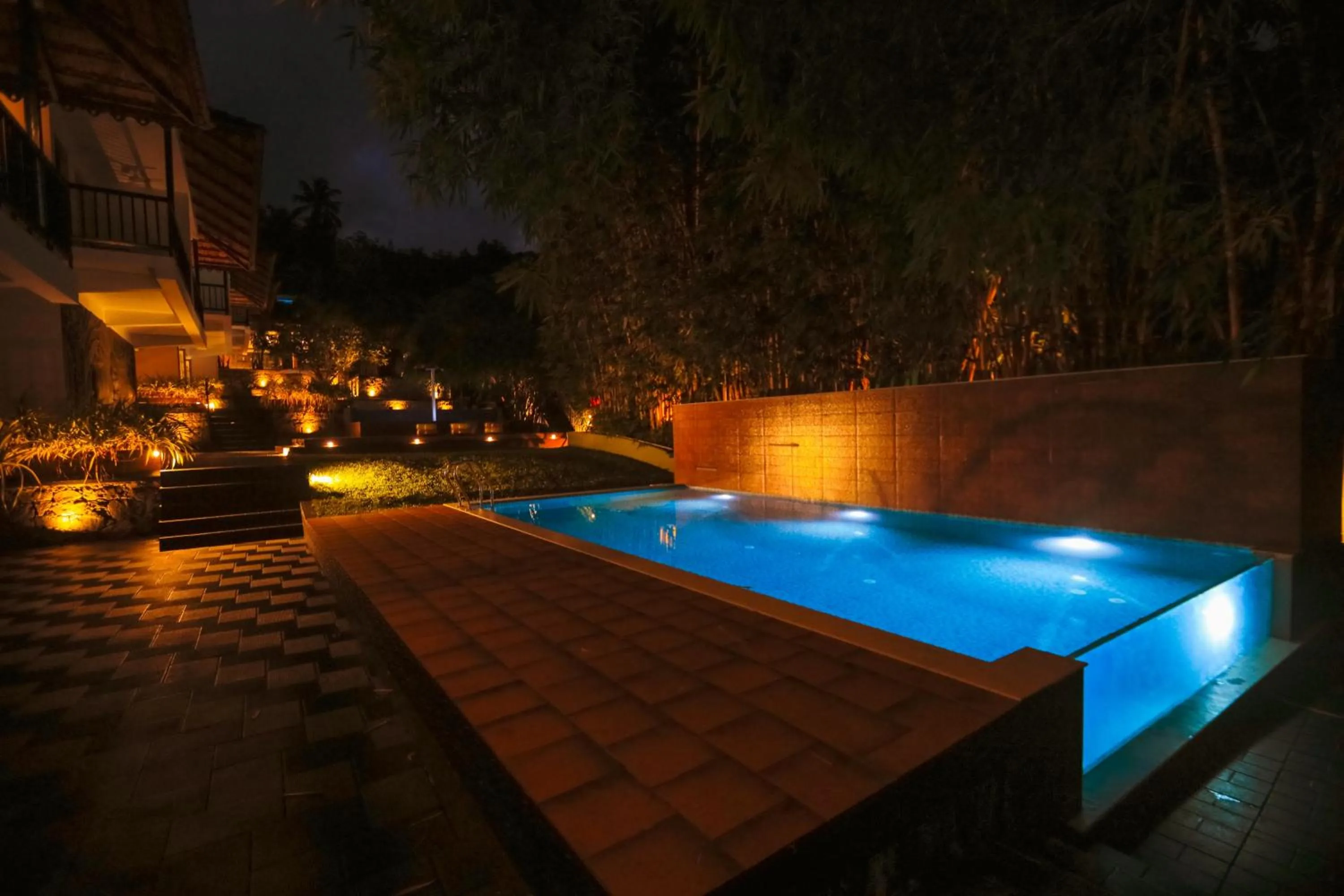 Pool view in Athirapally Green Trees