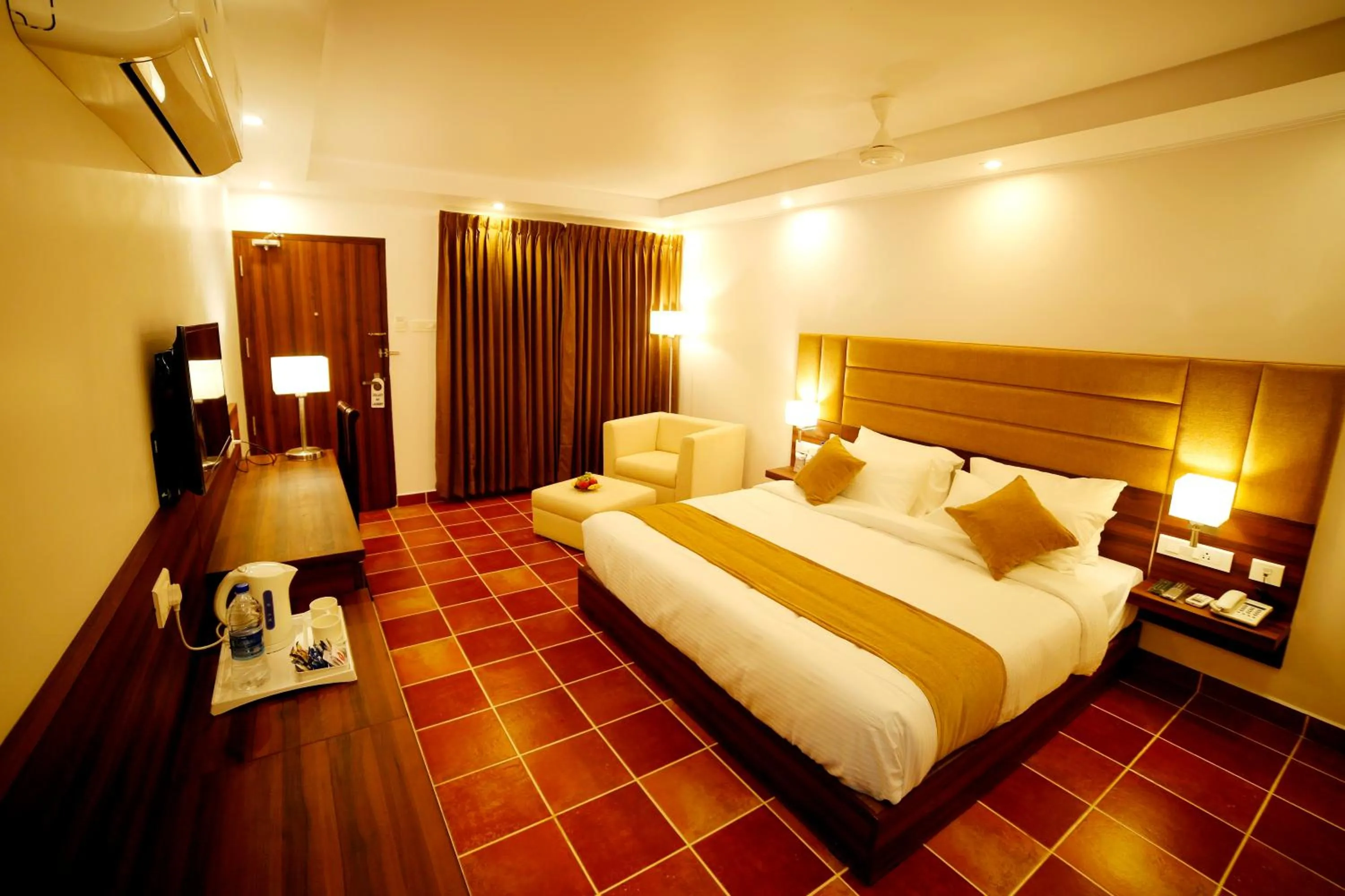 Bedroom, Bed in Athirapally Green Trees