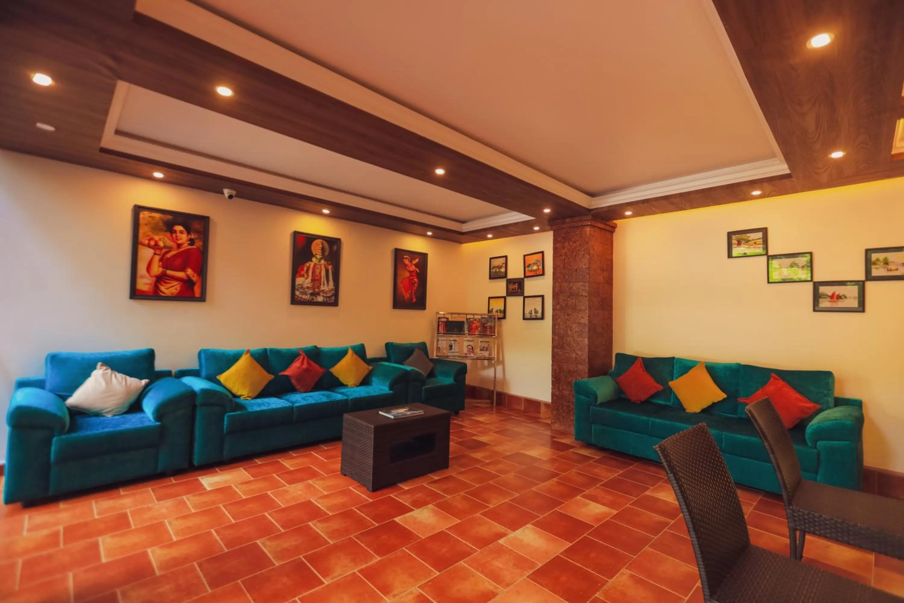 Seating area in Athirapally Green Trees