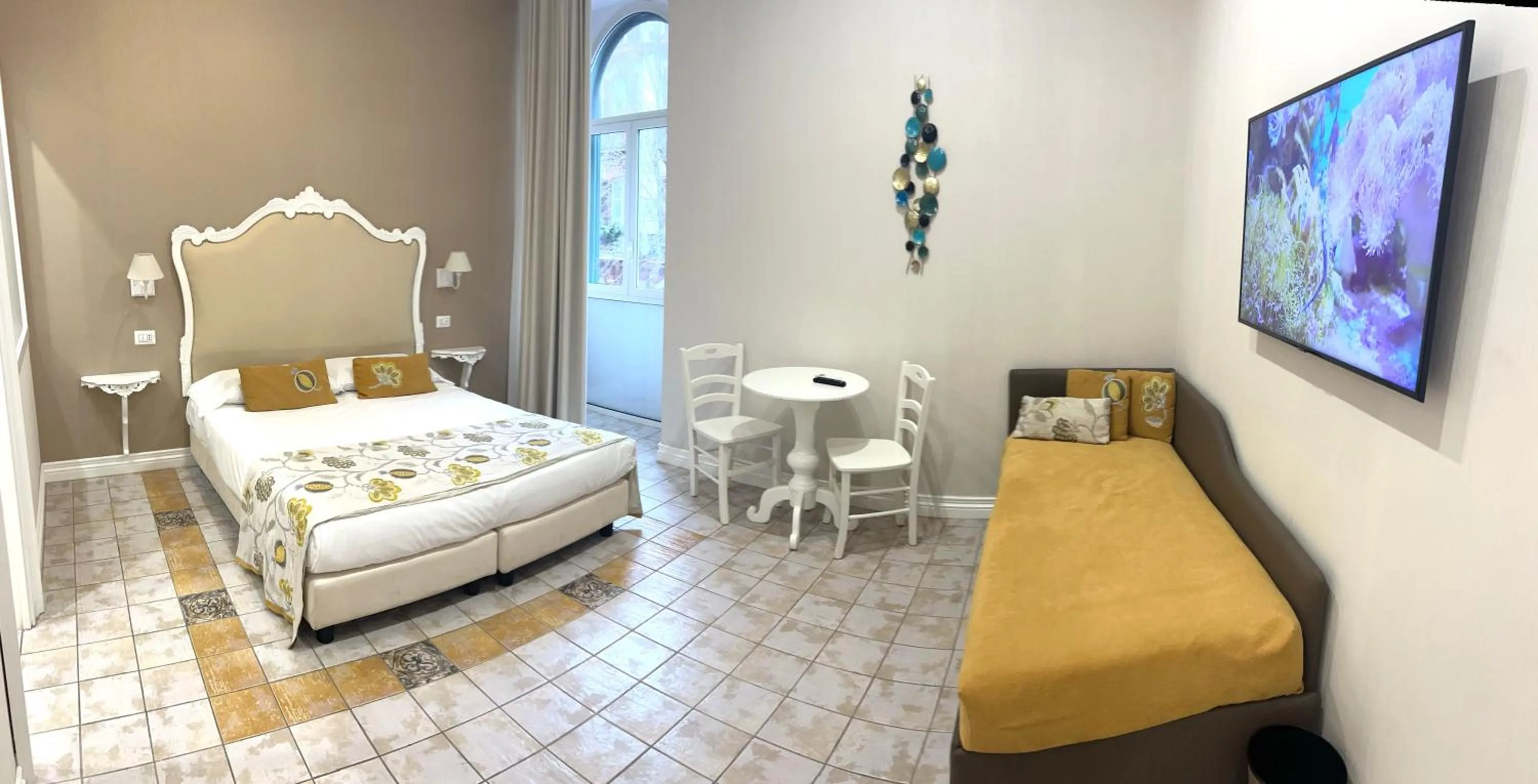 Bed in Certosa Suite