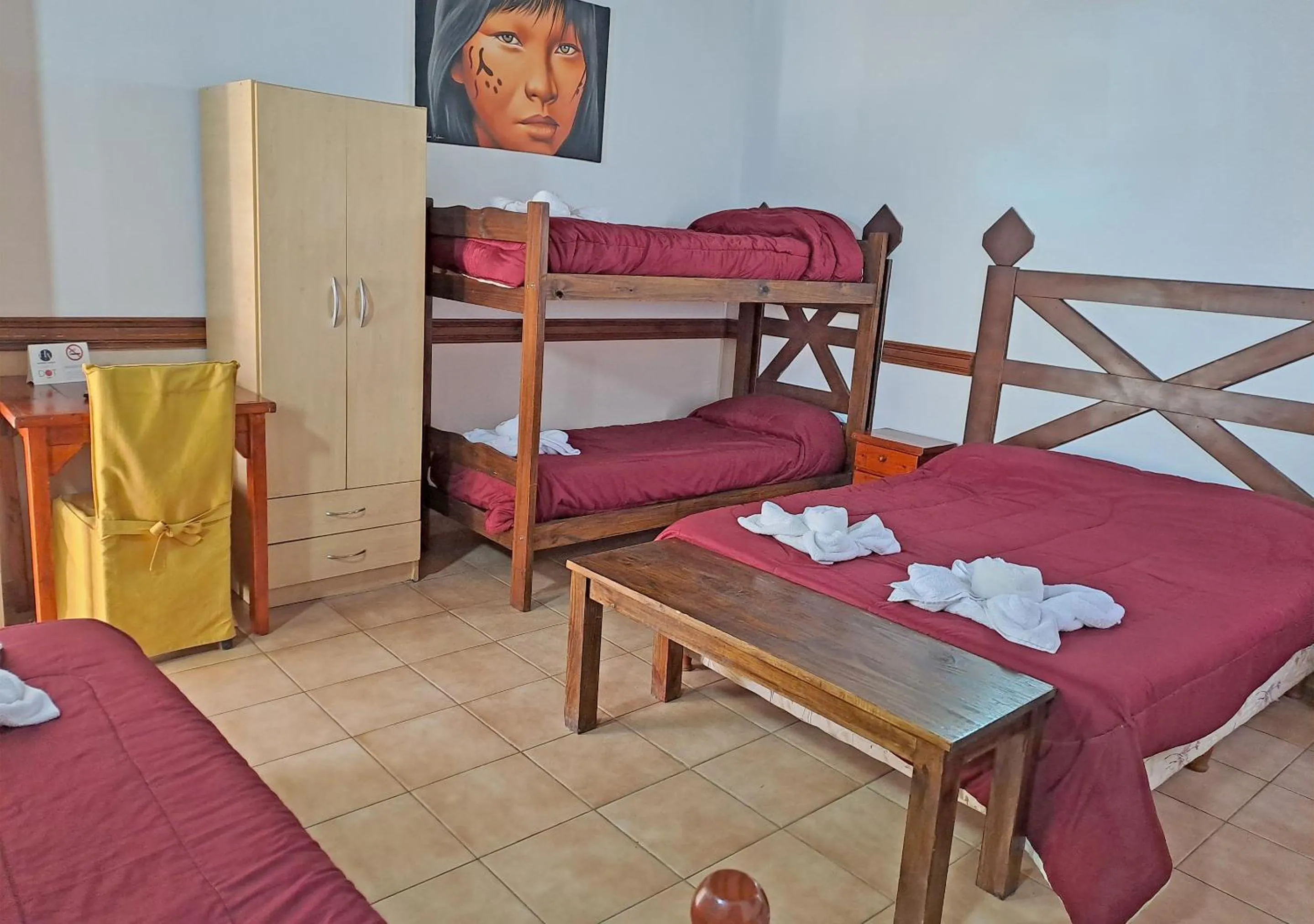 Bed in Hostería Austral