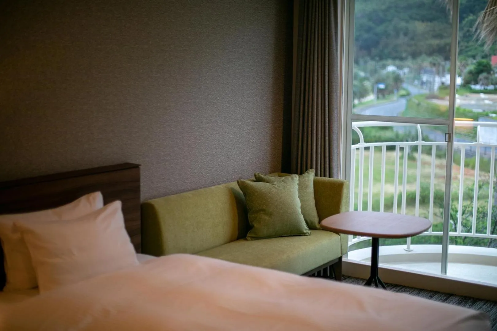 View (from property/room), Bed in MARISSA RESORT sazanseto suo-oshima