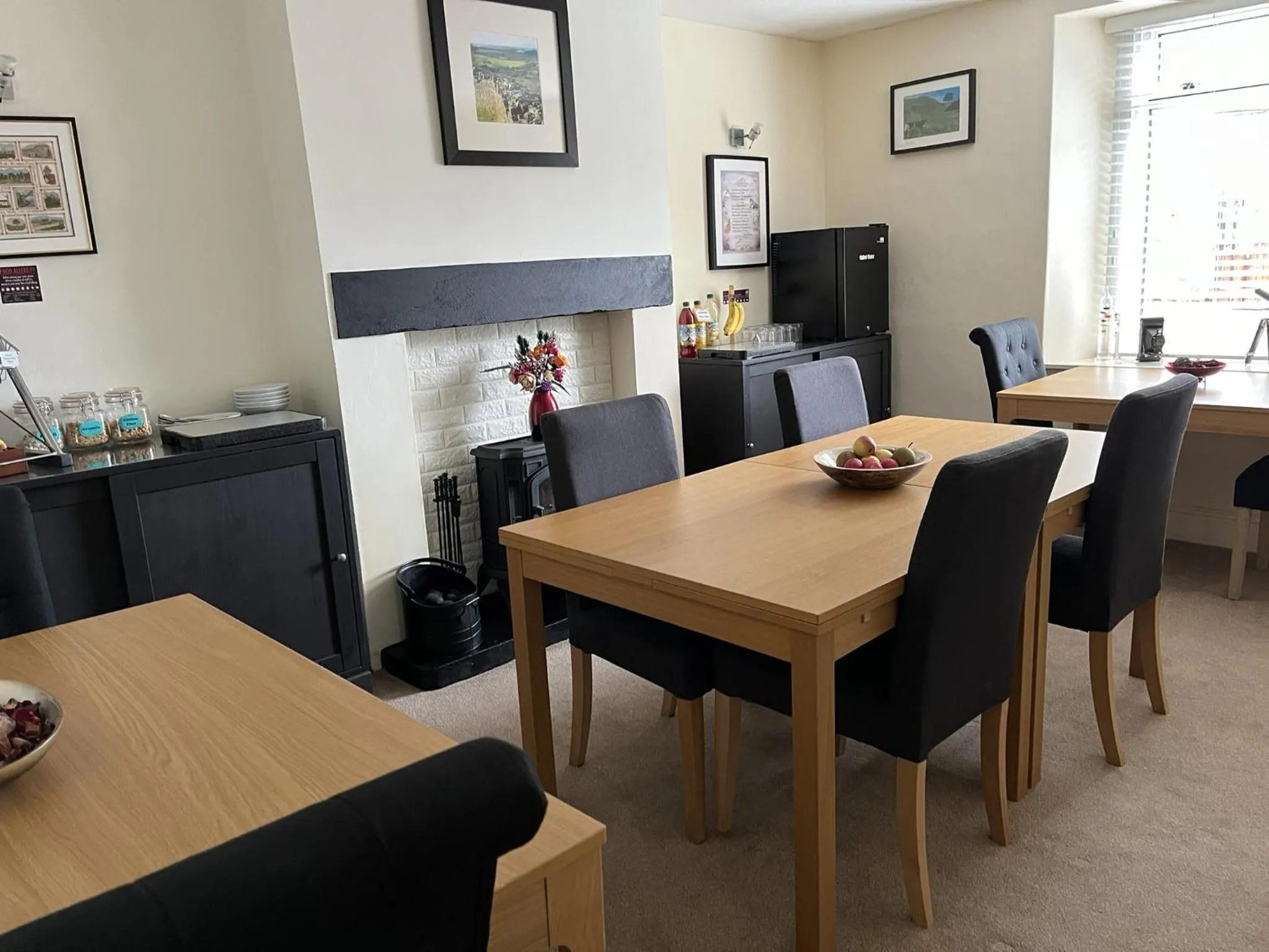 Dining area in Shaftoe's Bed and Breakfast