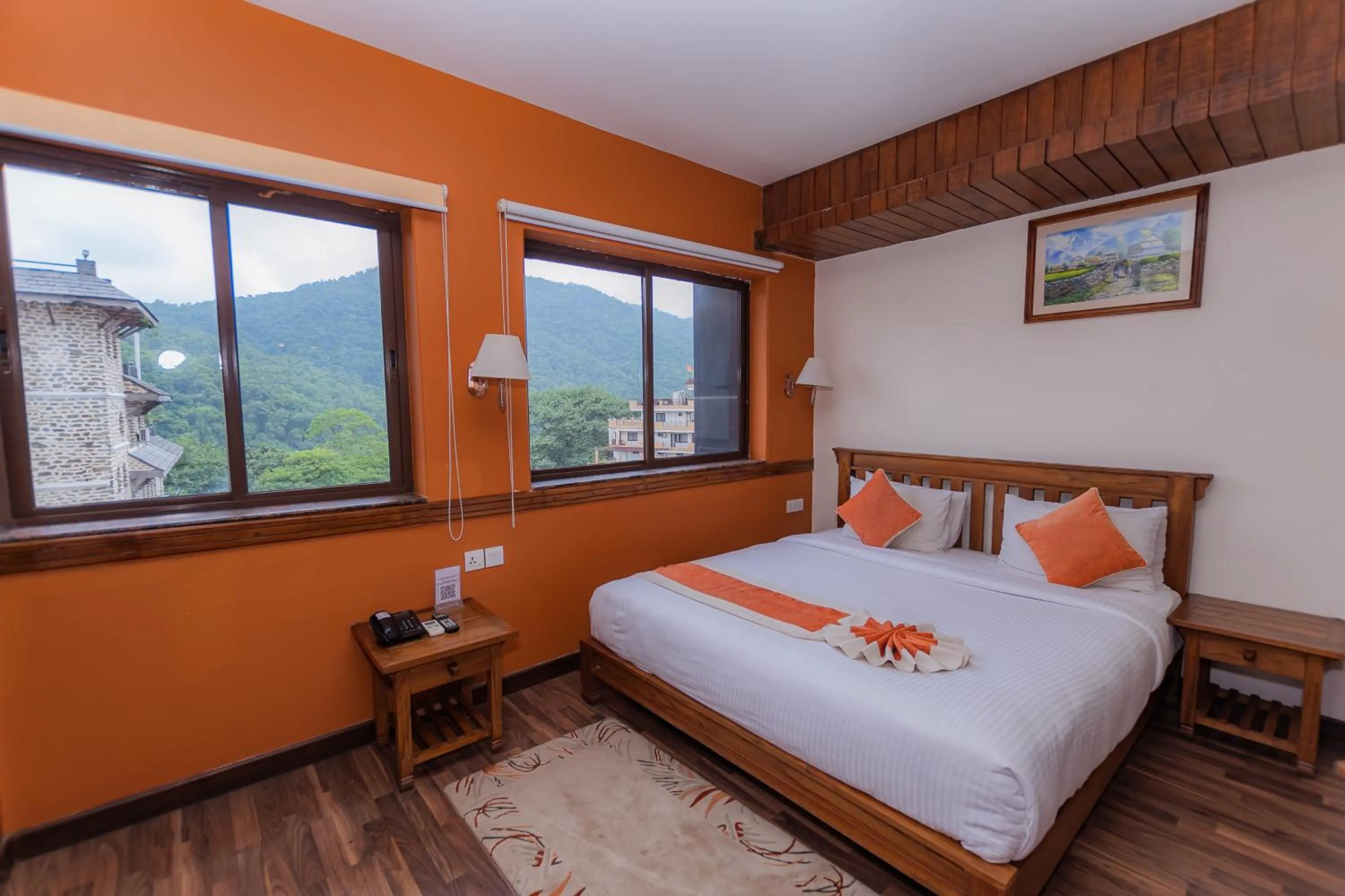 Natural landscape, Bed in Pokhara Batika