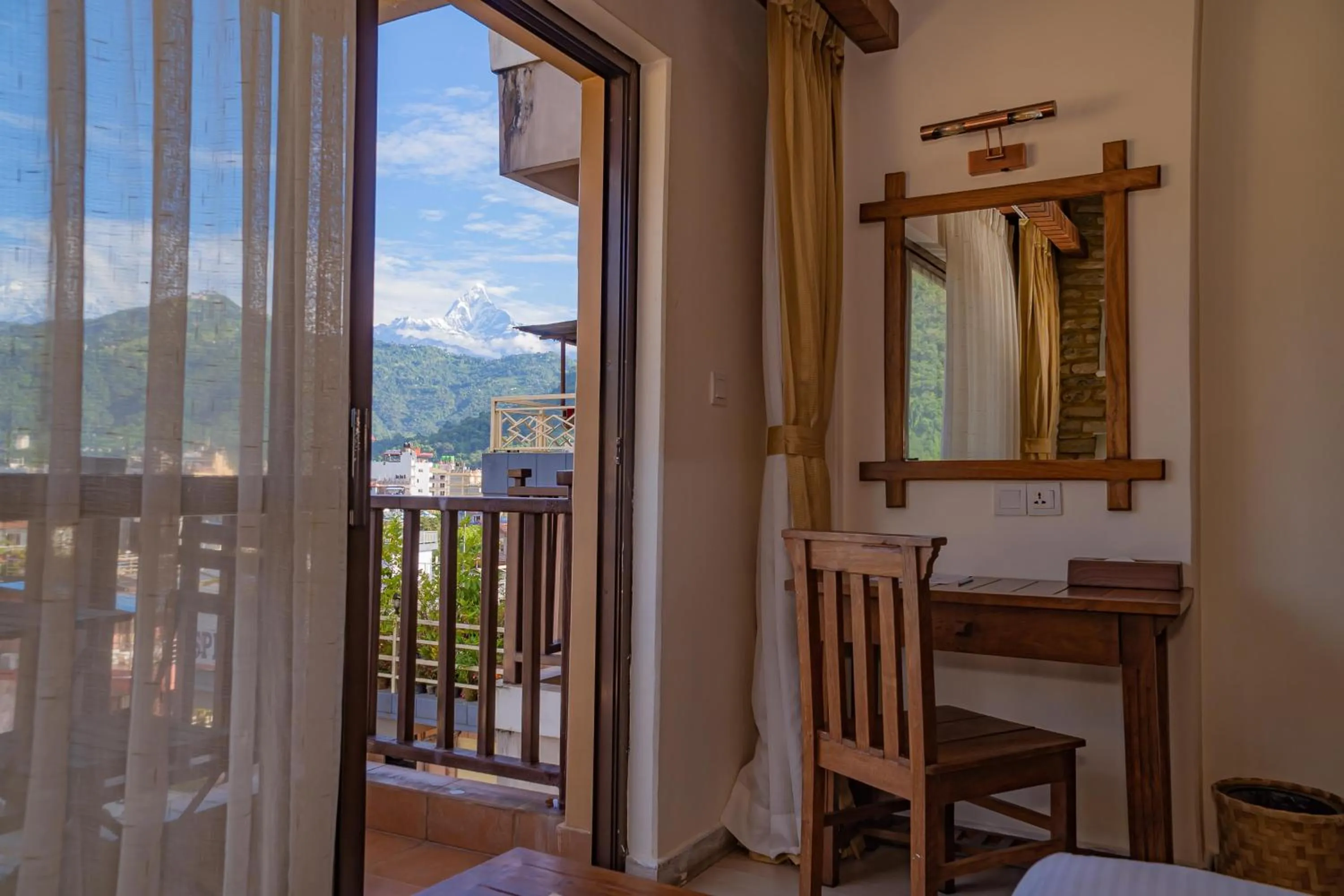 View (from property/room) in Pokhara Batika