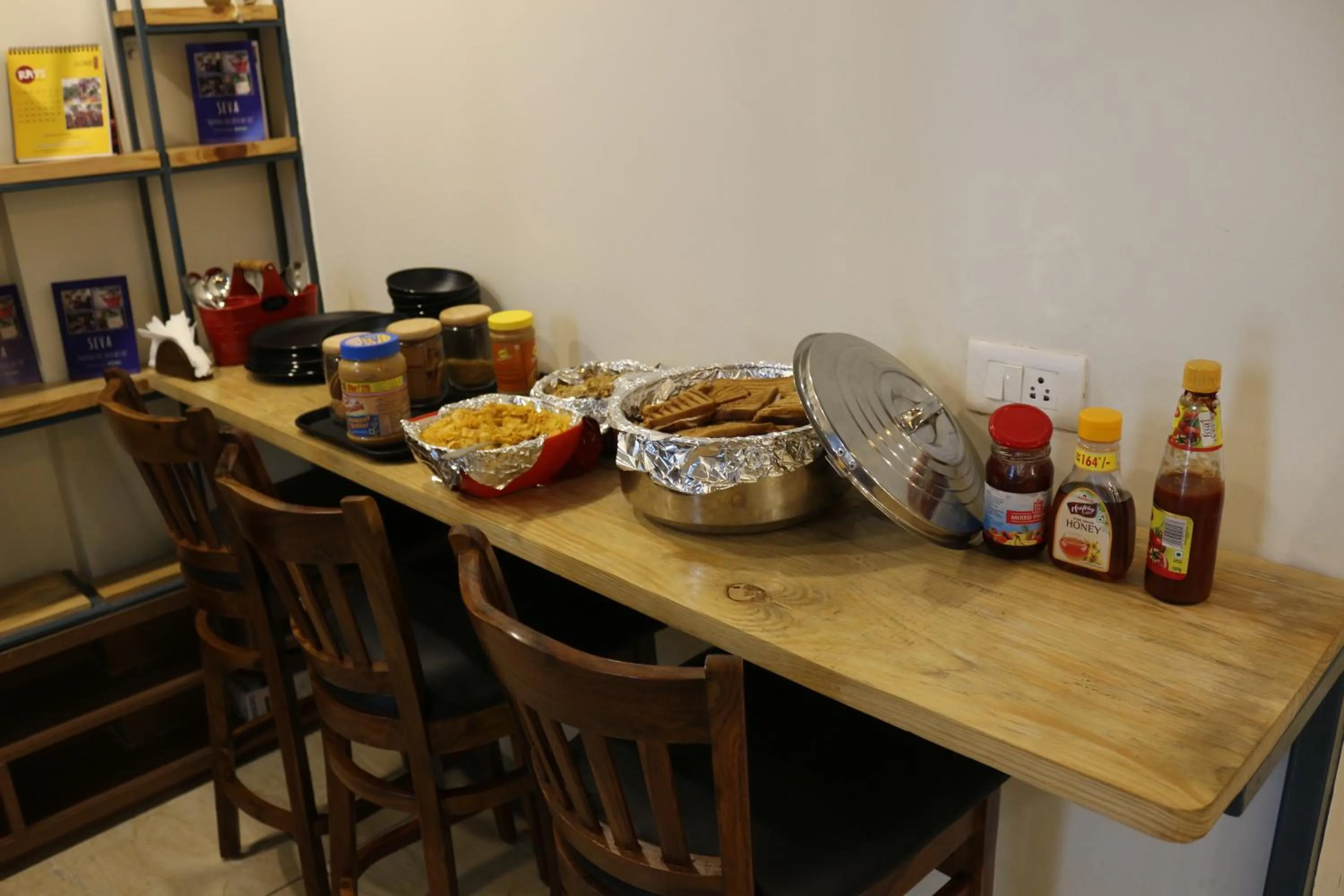 Food close-up in Blue Beds Hostel