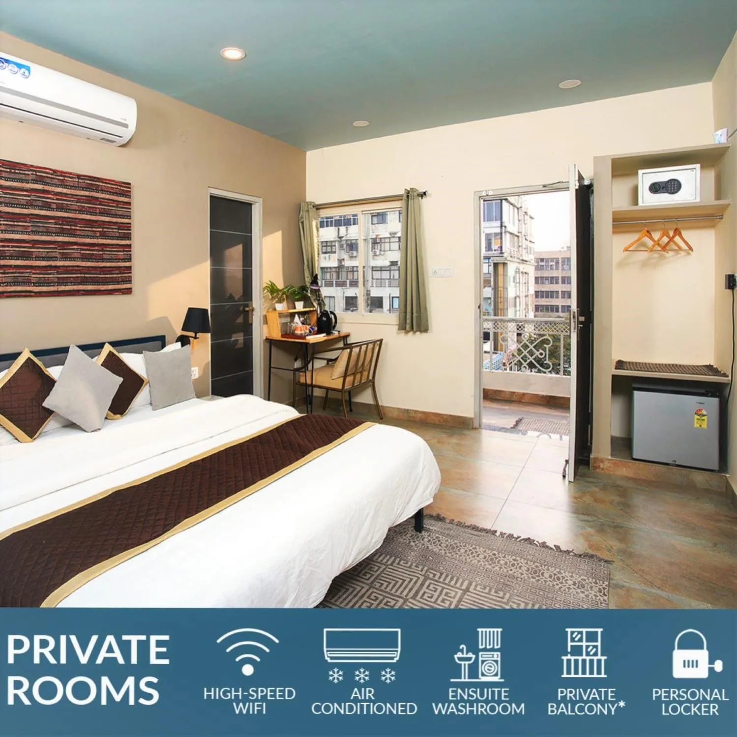 Photo of the whole room, Bed in Blue Beds Hostel