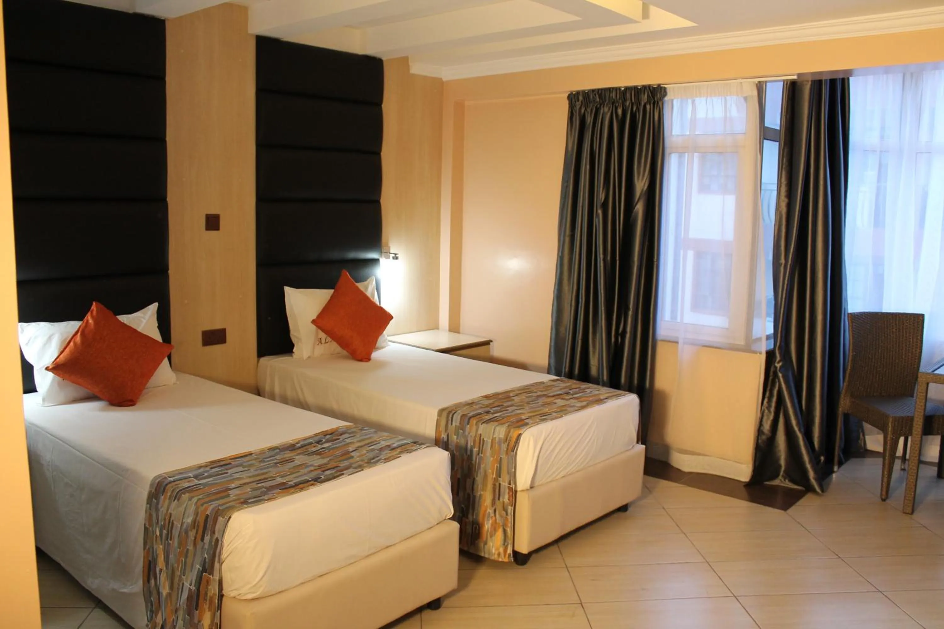 Bed in Airport Landing Hotel