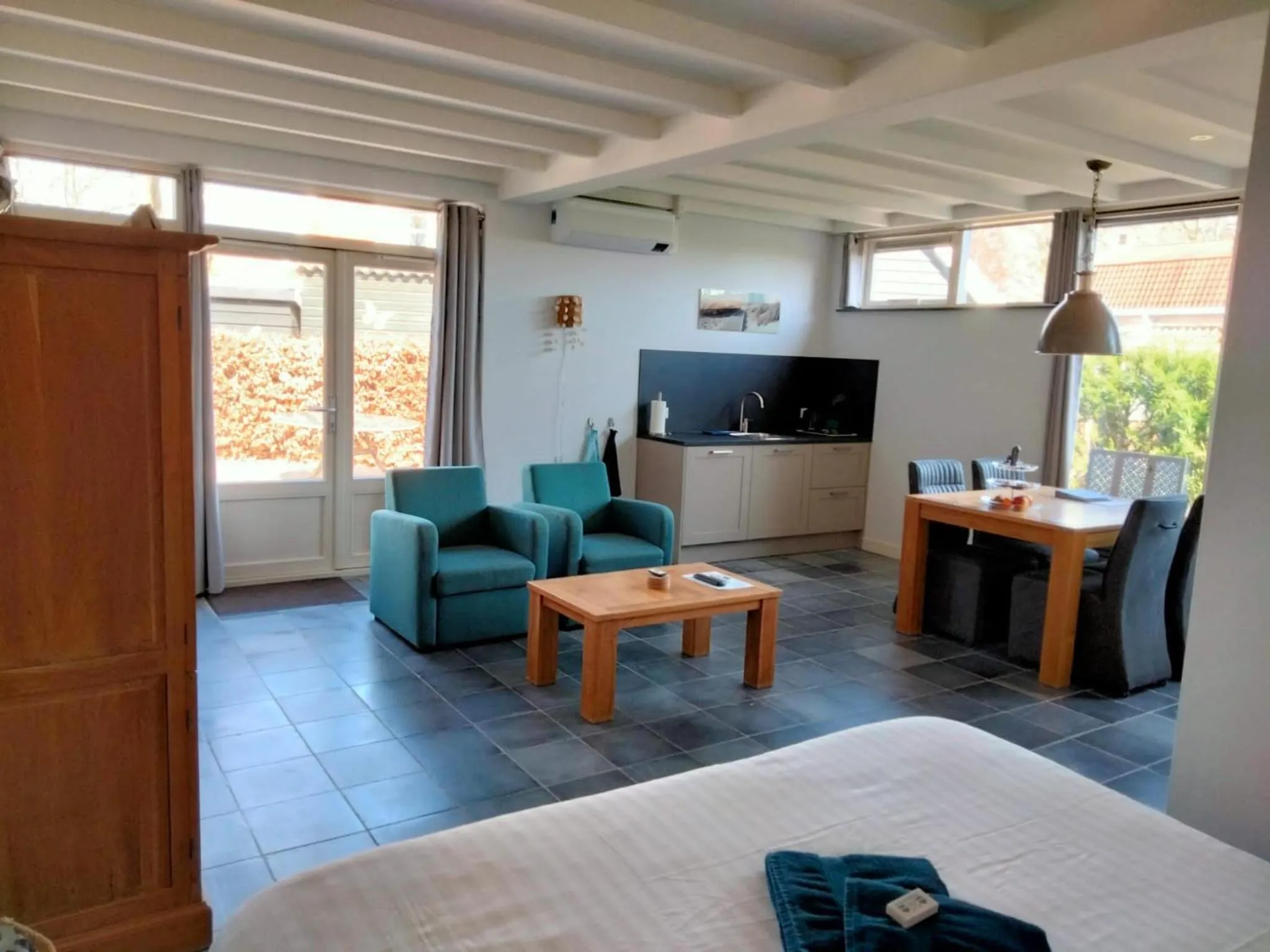 Kitchen or kitchenette in B&B Veers Buuten