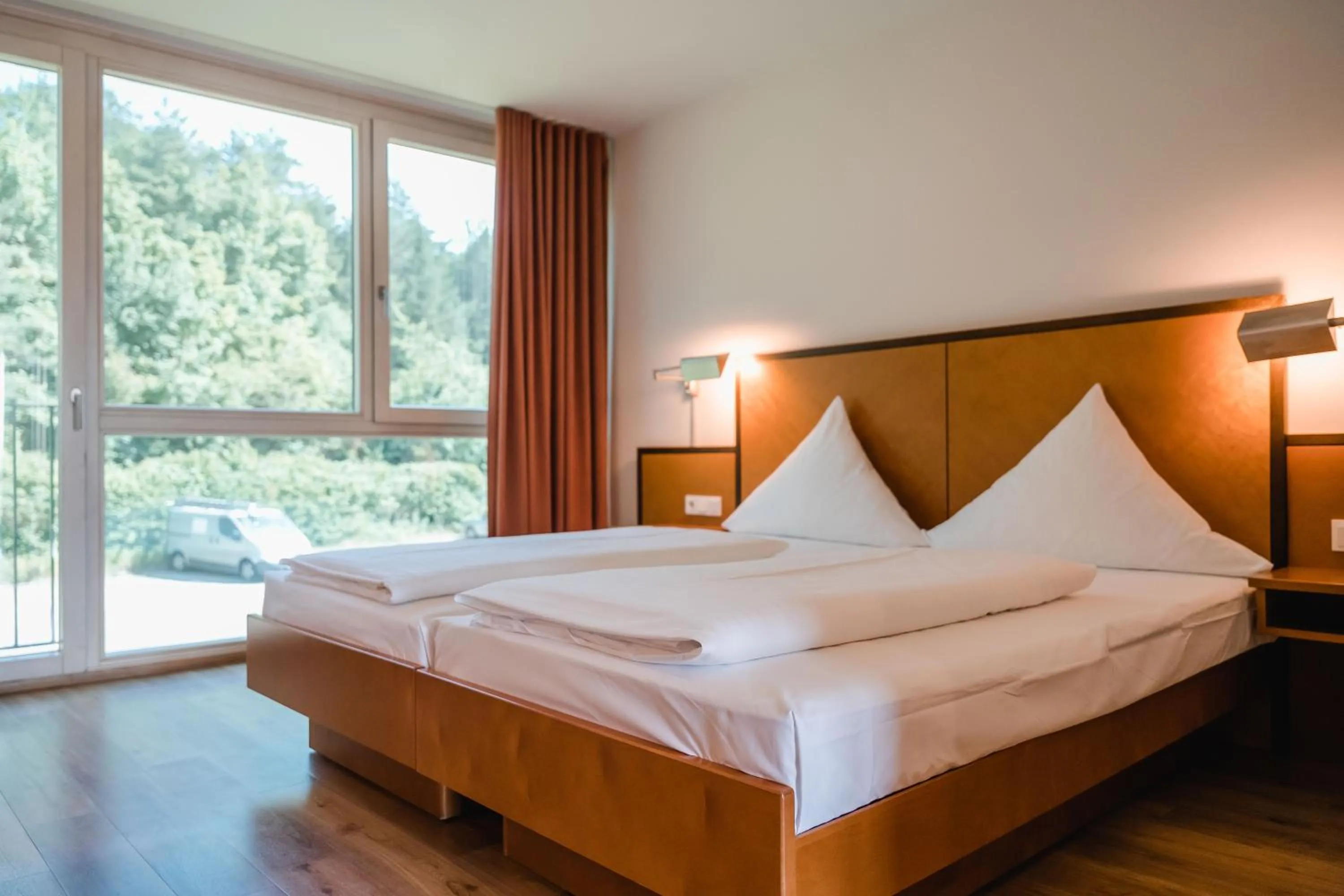 Bed in Hotel Hegau