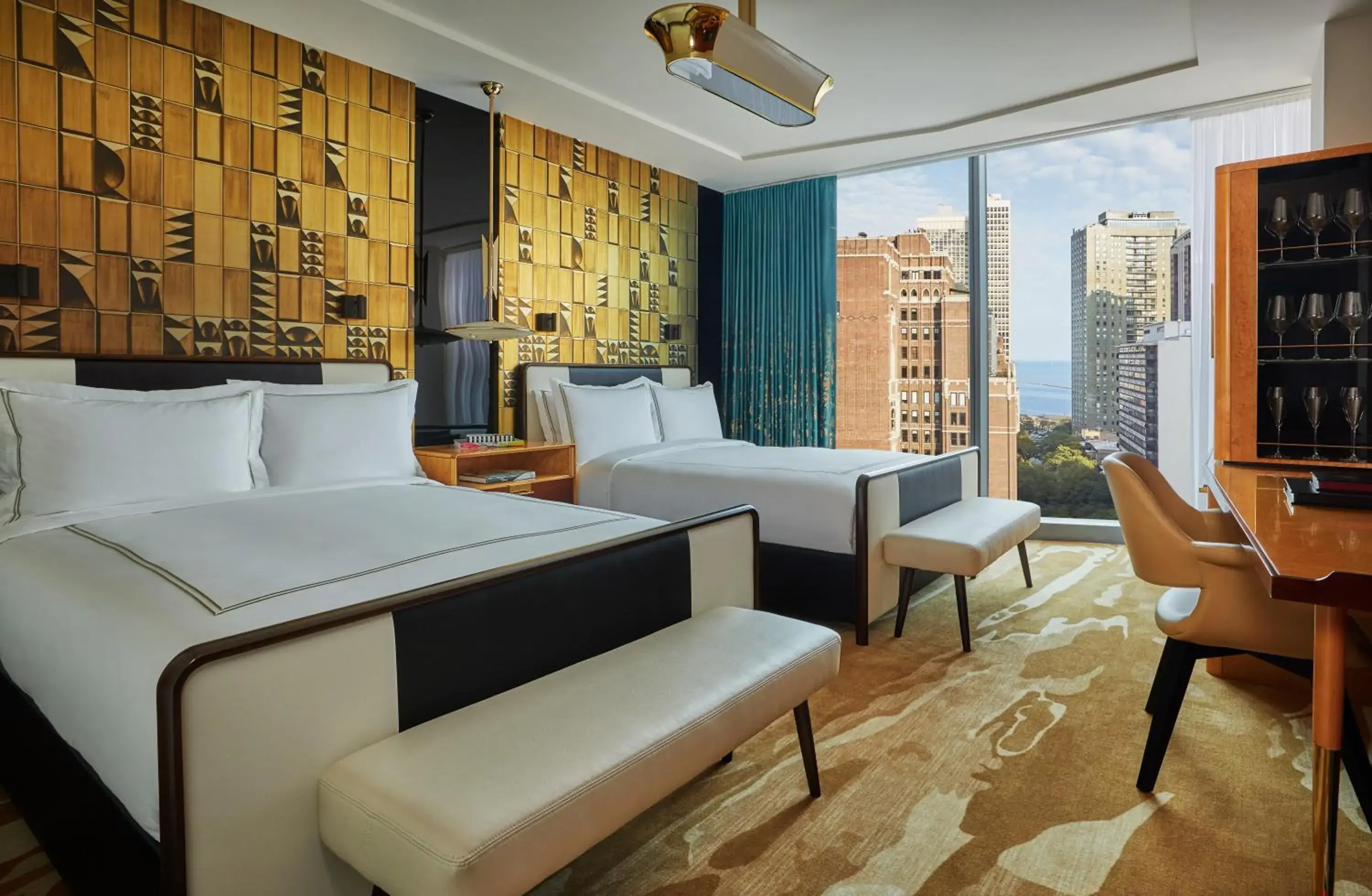 Deluxe Room with Two Queen Beds- Disability Access in Viceroy Chicago Deluxe Room with Two Queen Beds- Disability Access in Viceroy Chicago