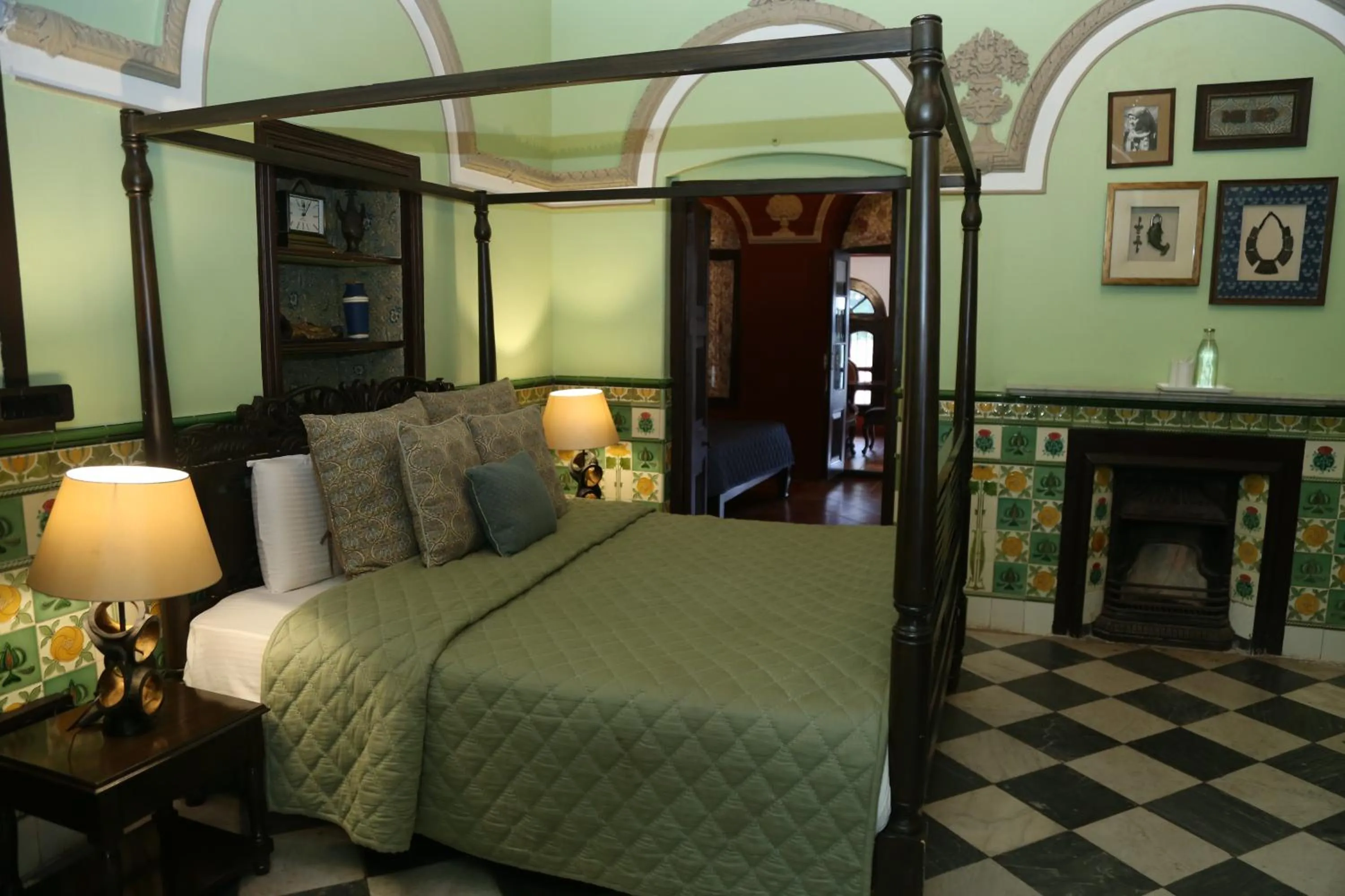 Bedroom, Bed in Raghu Vilas