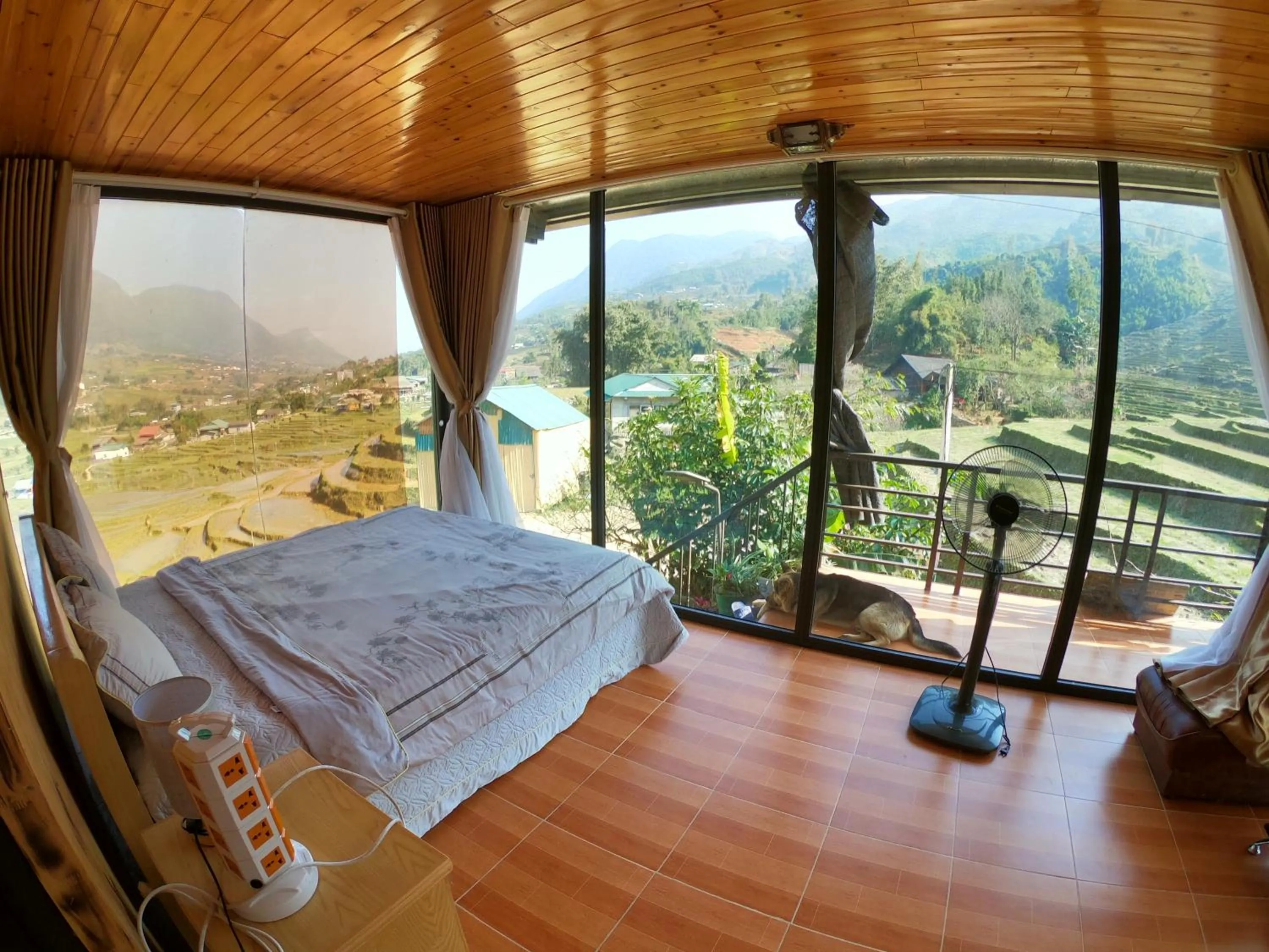 Garden view, Bed in Amica House