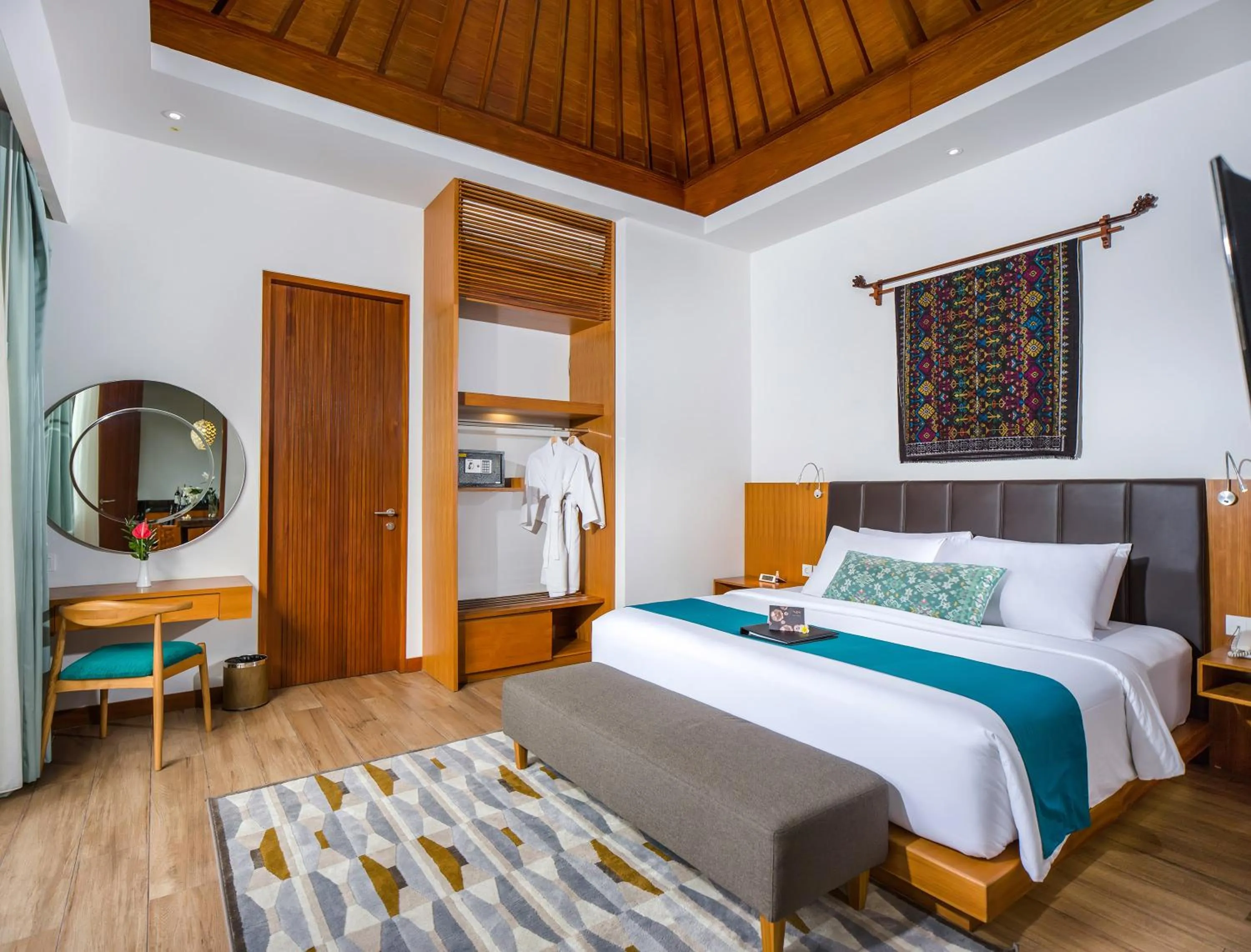 Bedroom, Bed in S18 Bali Villas