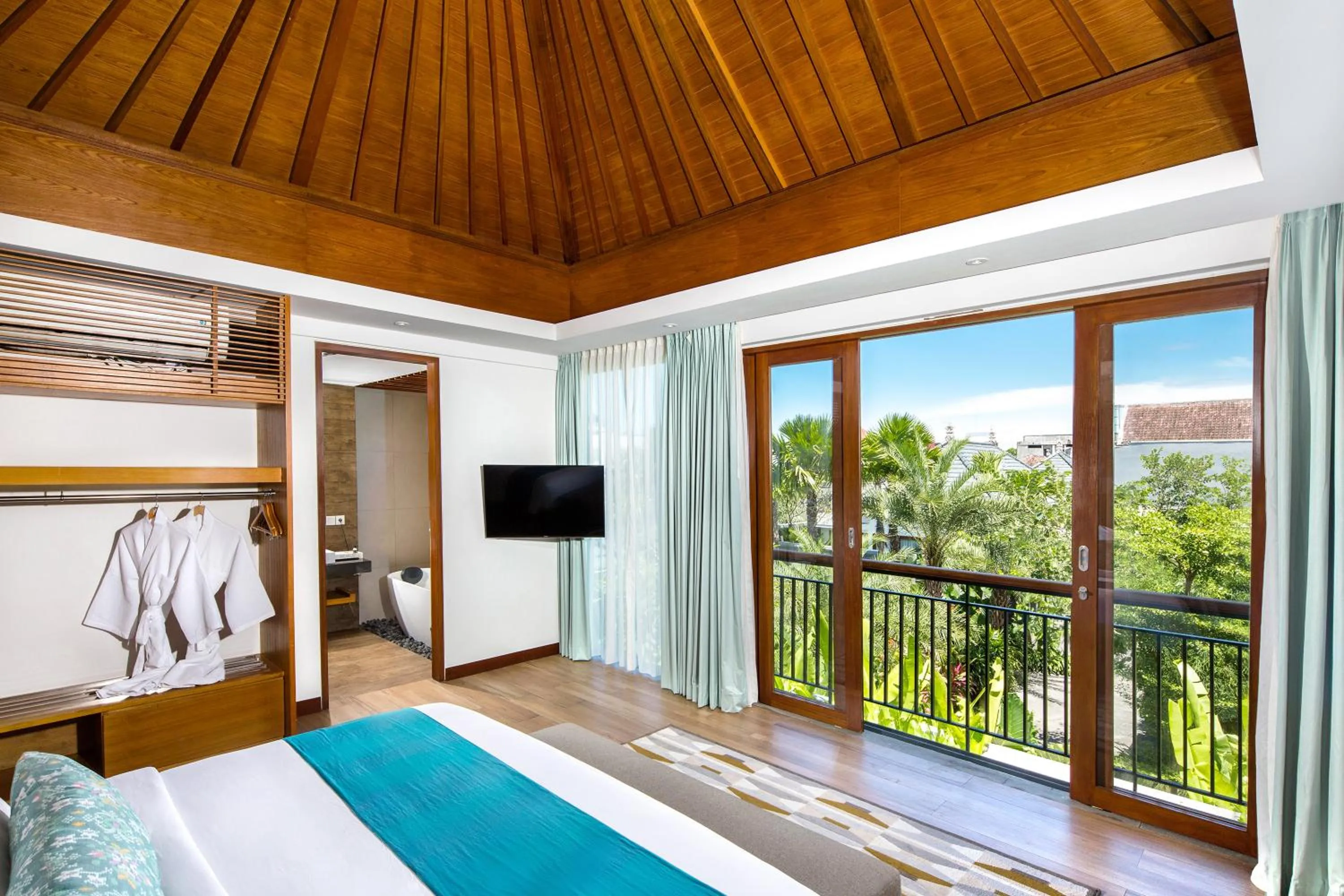 Bedroom, Bed in S18 Bali Villas