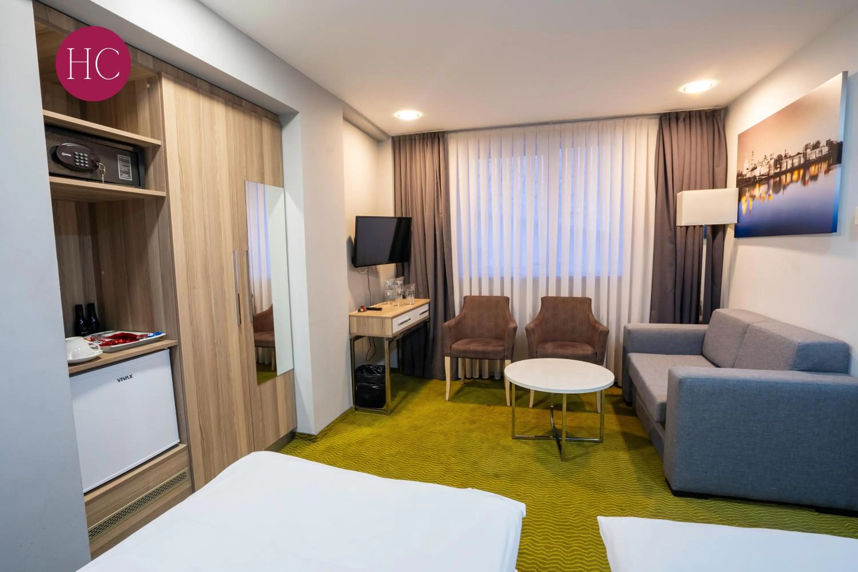 Bed in Central Hotel, Fitness and Spa