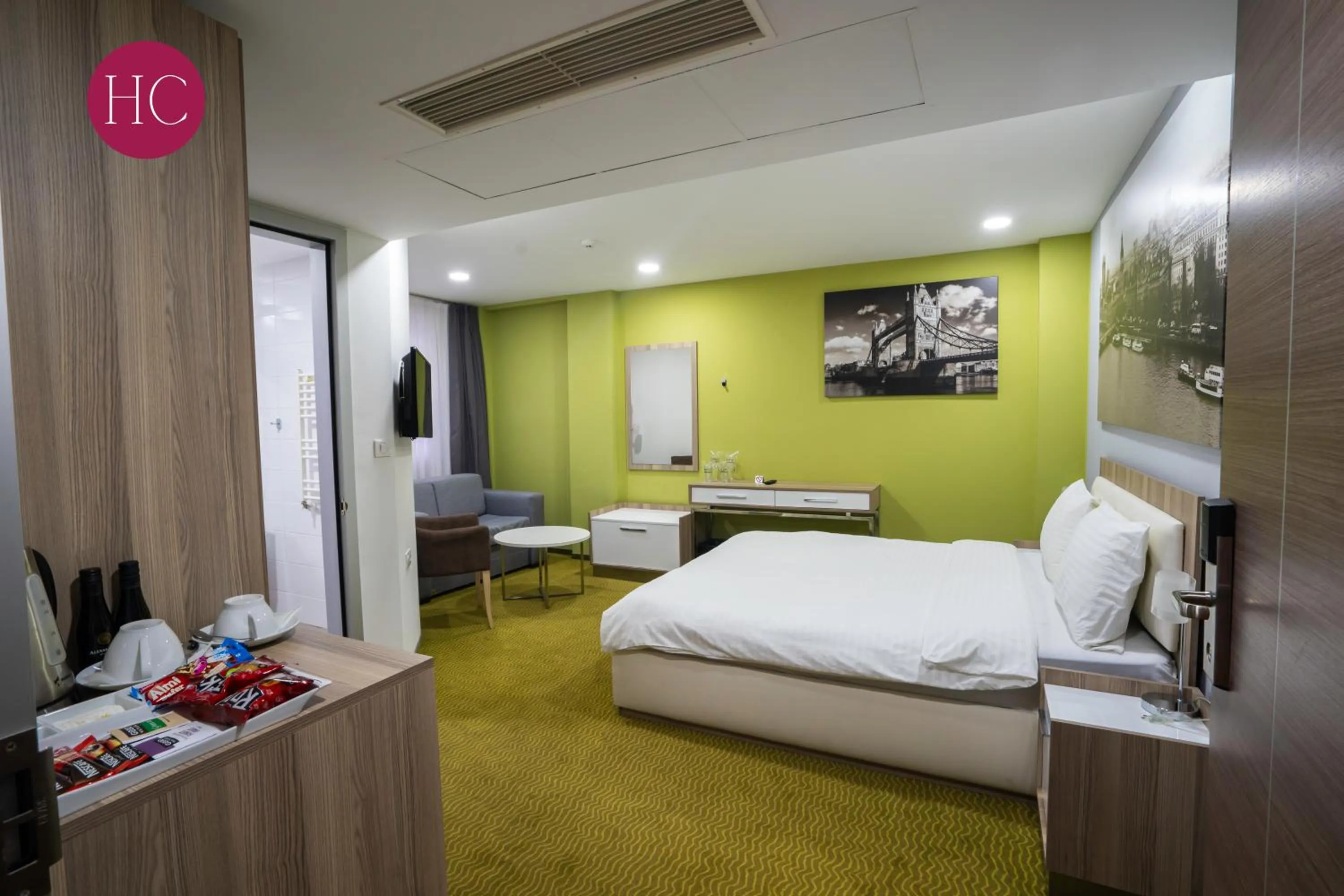 Bed in Central Hotel, Fitness and Spa