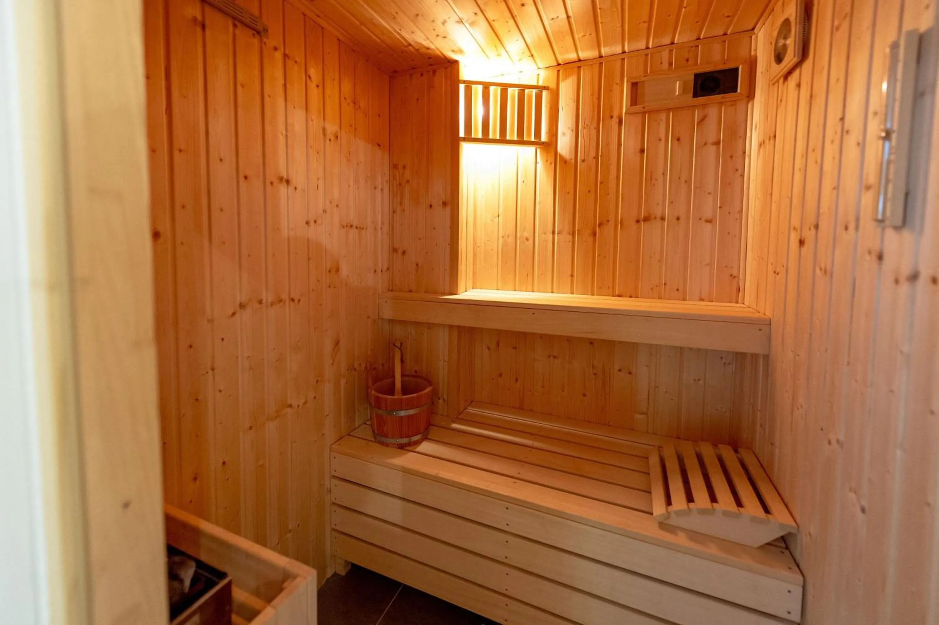 Sauna in Haus Jasmund in Sellin - WG02 mit Kamin, Sauna, Whirlwanne, Terrasse