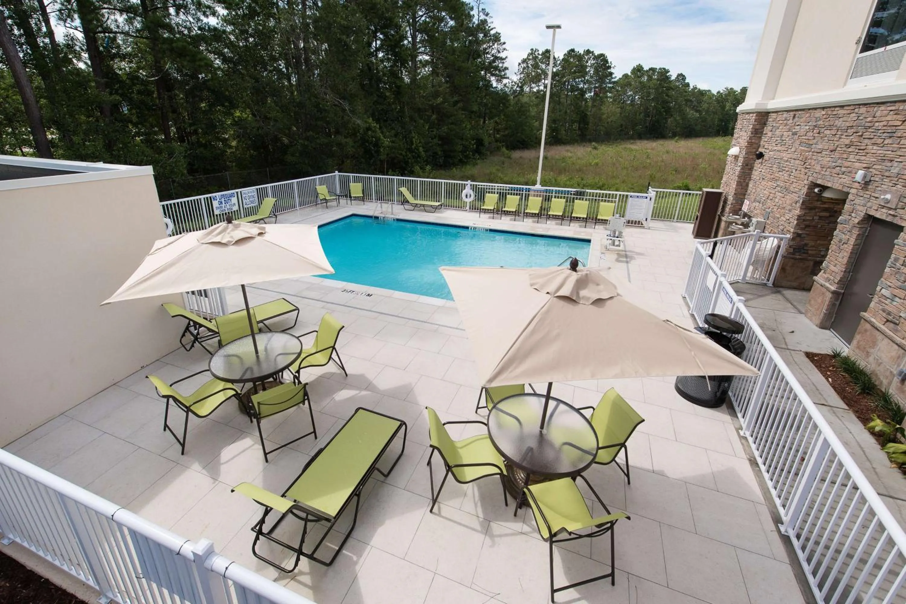 Pool view in Hampton Inn and Suites Fayetteville, NC