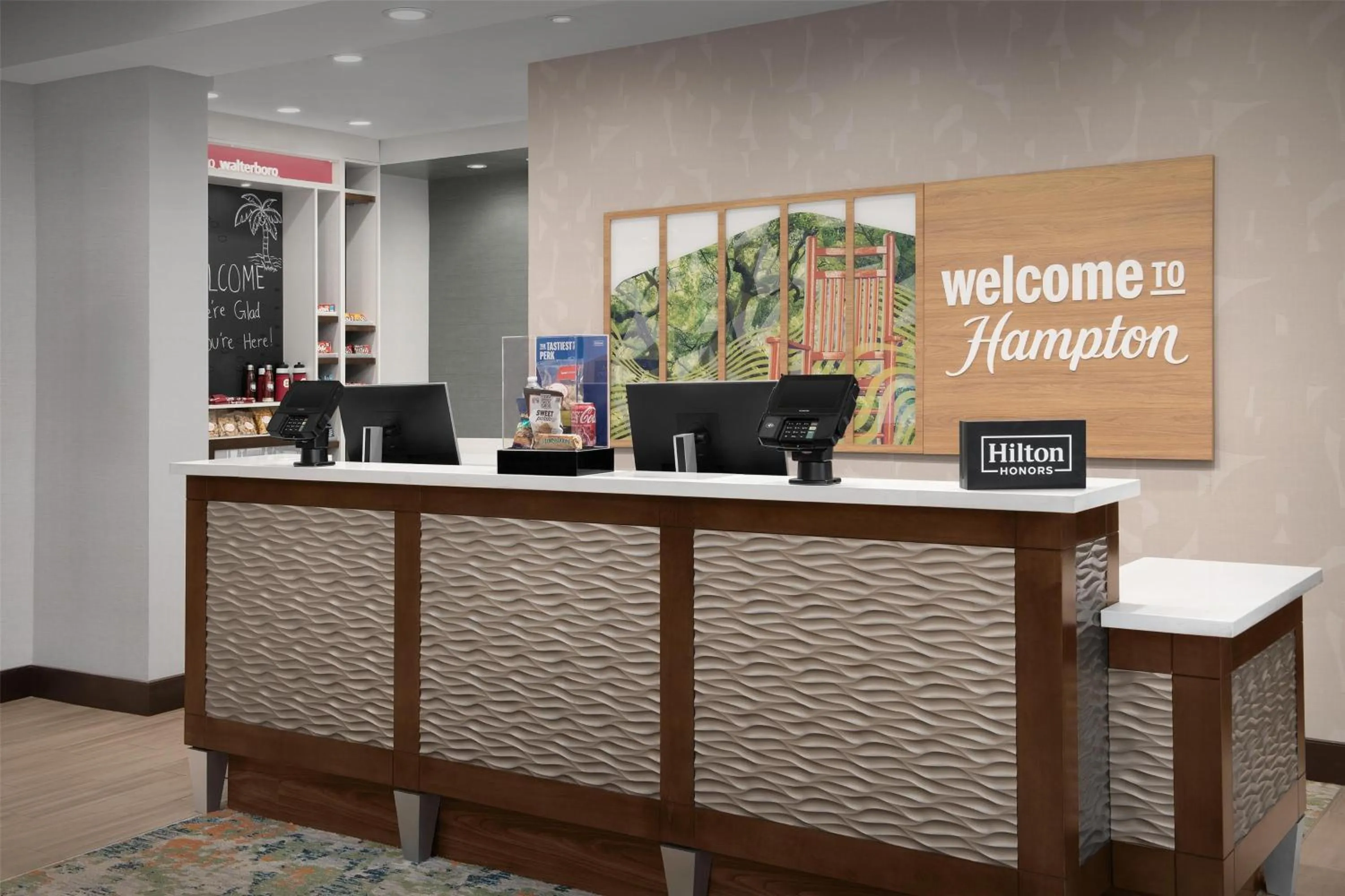 Lobby or reception in Hampton Inn & Suites Walterboro