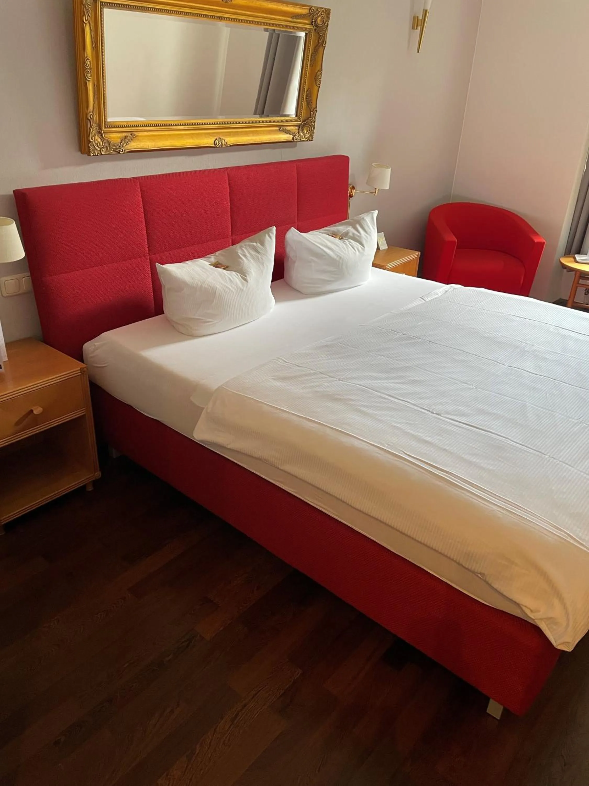 Photo of the whole room, Bed in Burg Wegberg Hotel & Eventlocation