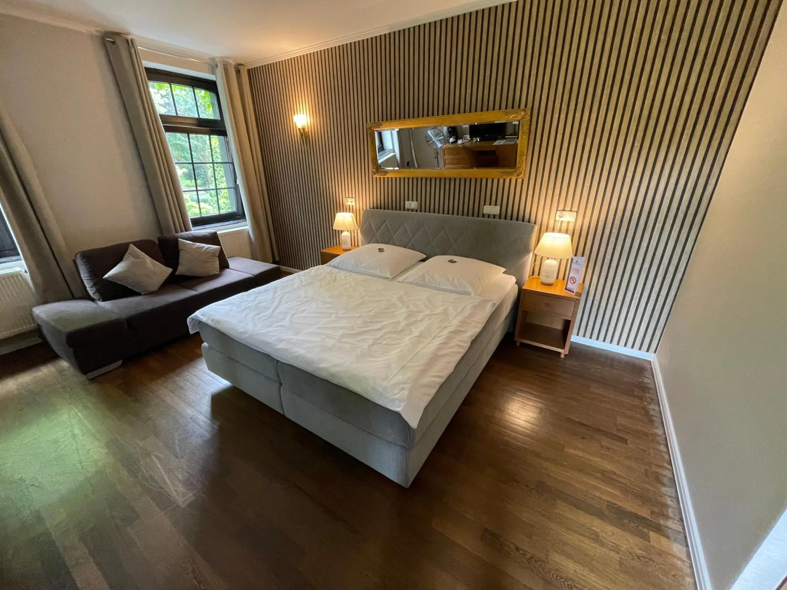 Photo of the whole room, Bed in Burg Wegberg Hotel & Eventlocation