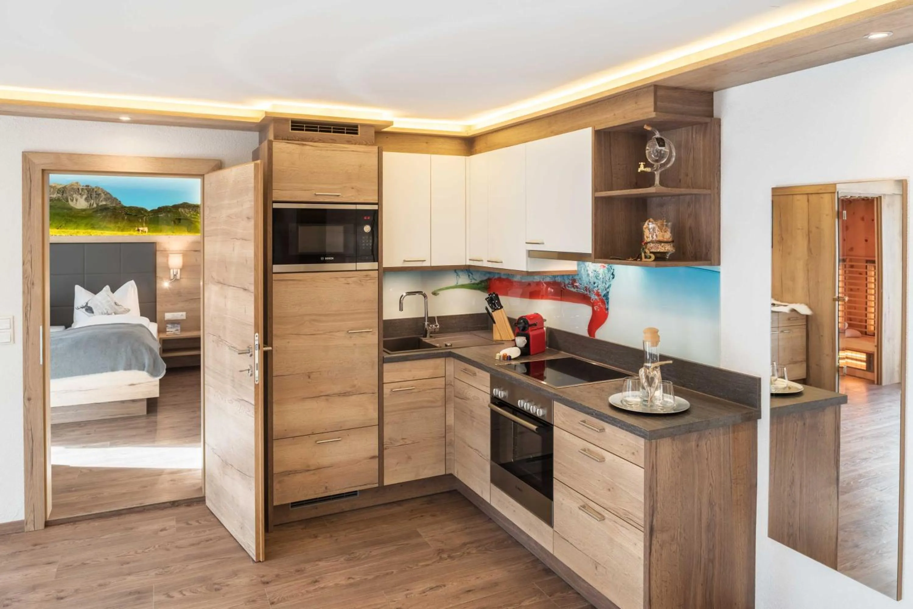 Kitchen or kitchenette in Bergspitz Luxury Appartement