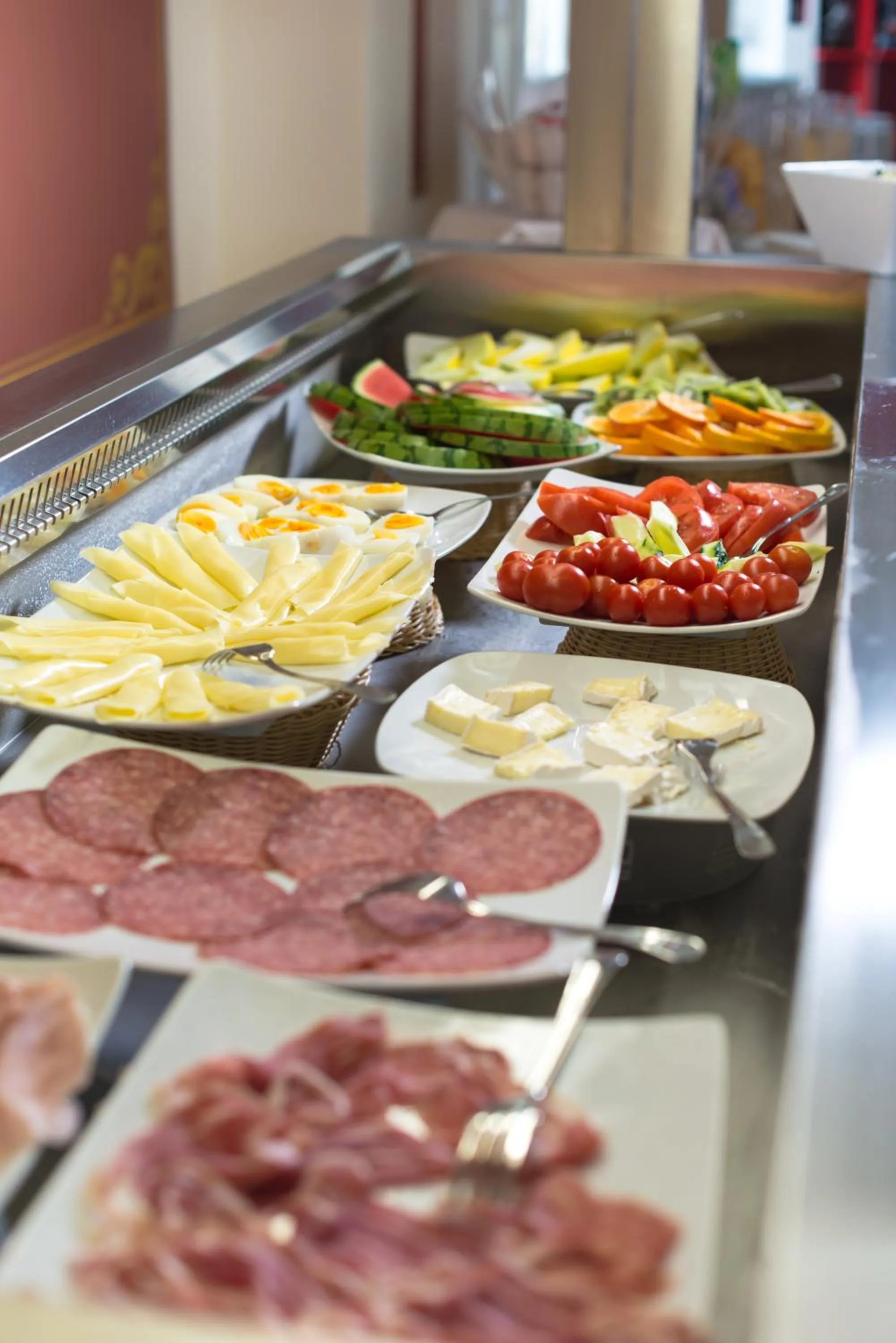 Buffet breakfast in Hotel Villa Garuti