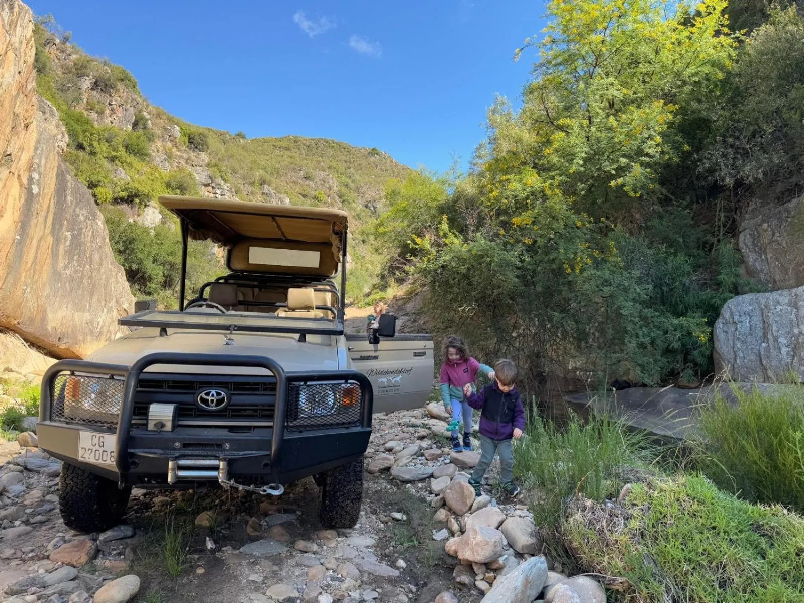 children in Wildehondekloof Game Lodge