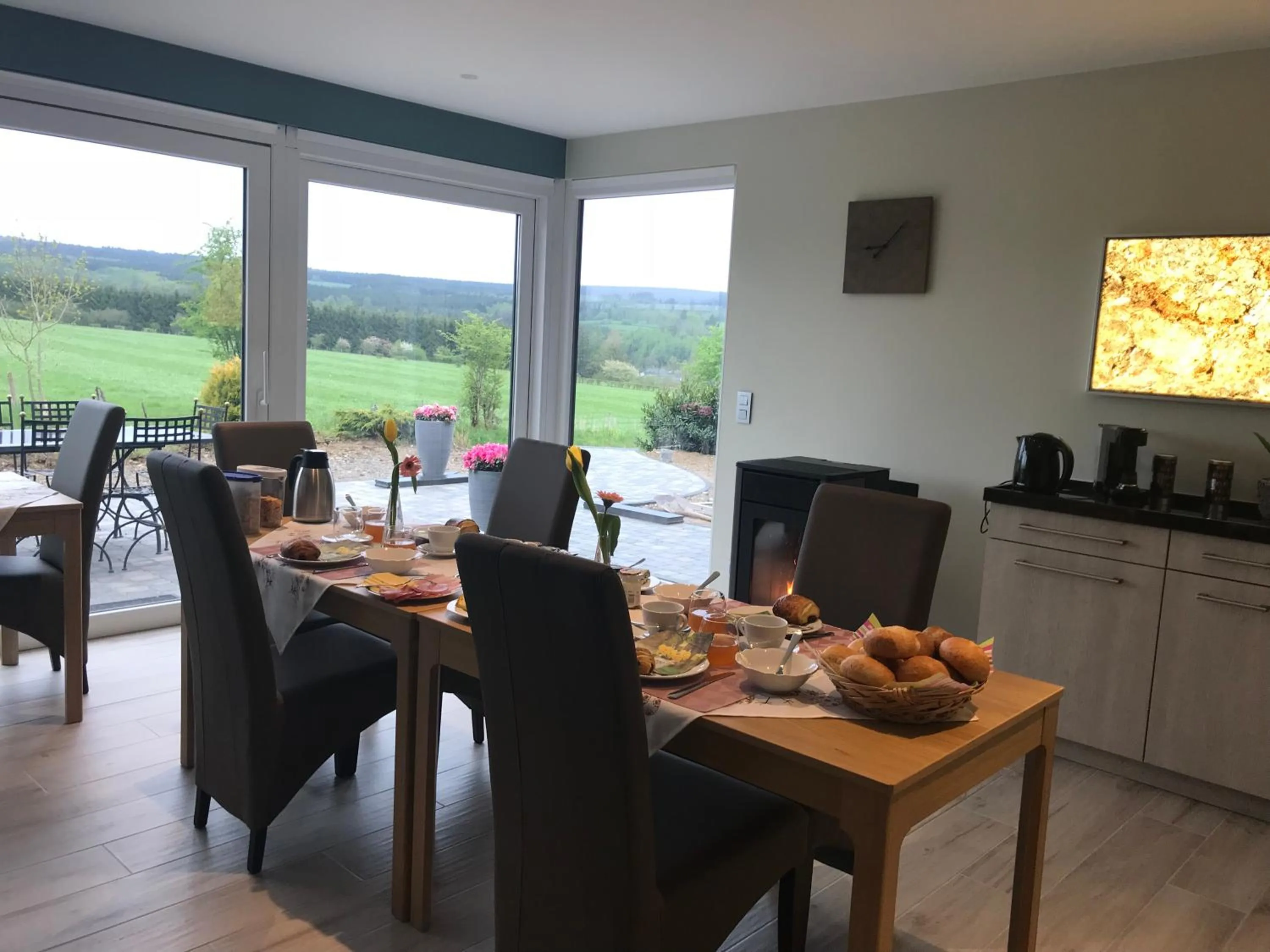 Dining area in La Colombe
