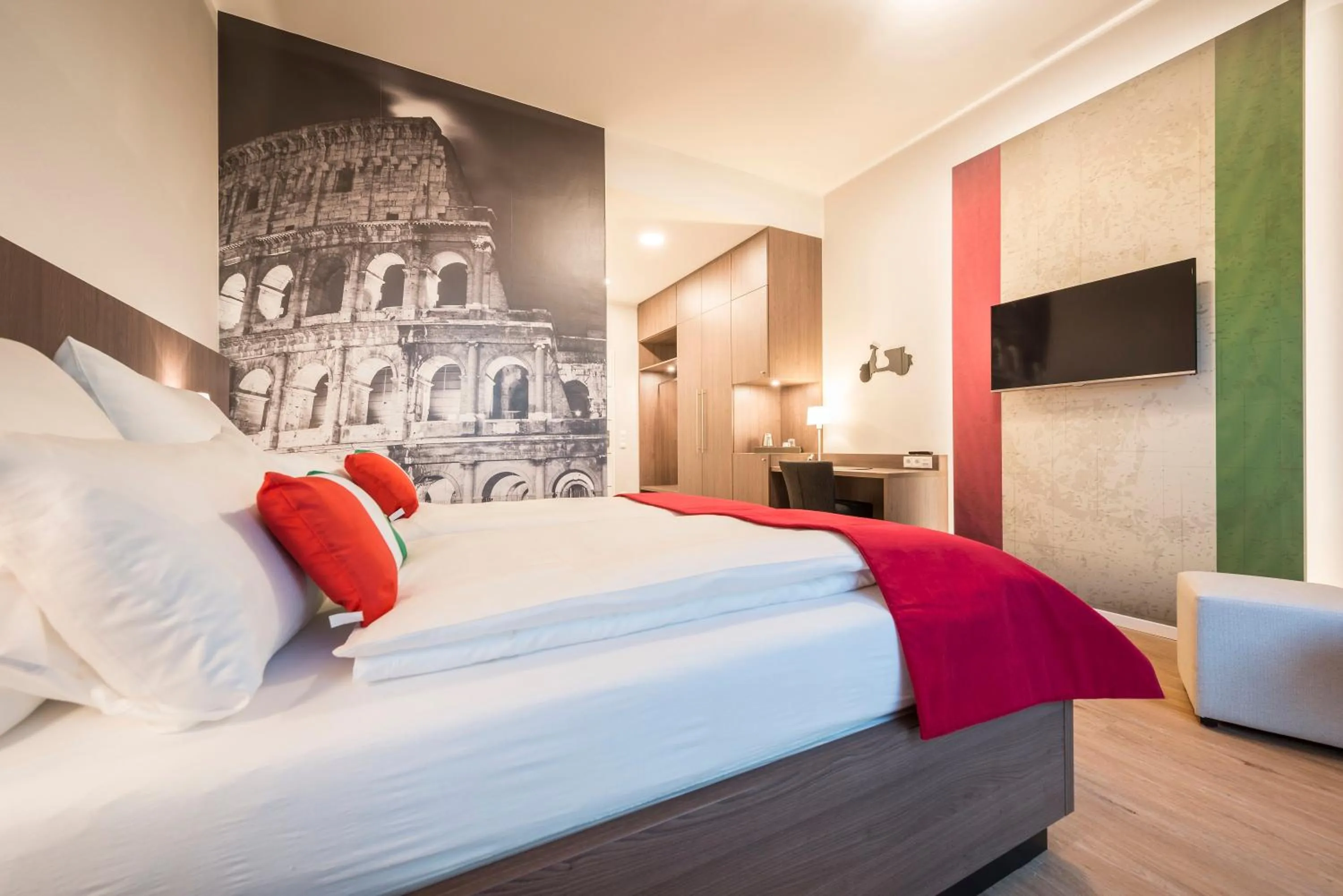 Photo of the whole room, Bed in Gästehaus der zvoove Akademie