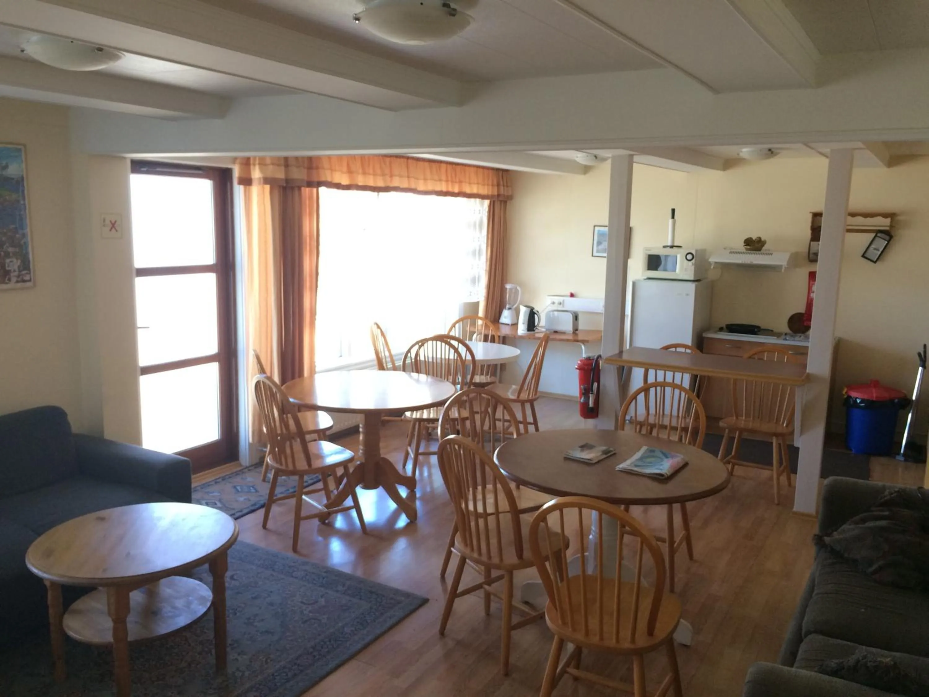 Dining area in Isafjordur Hostel