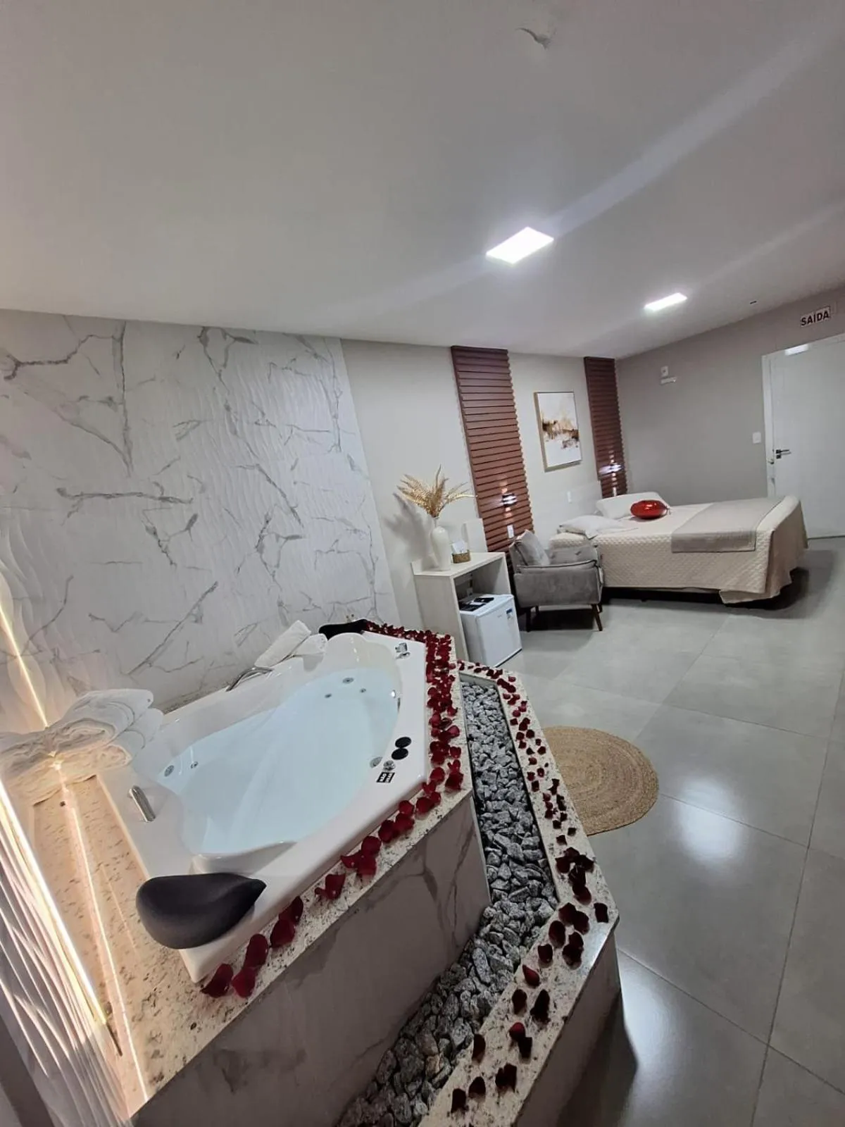 Bed in Hotel Descanso