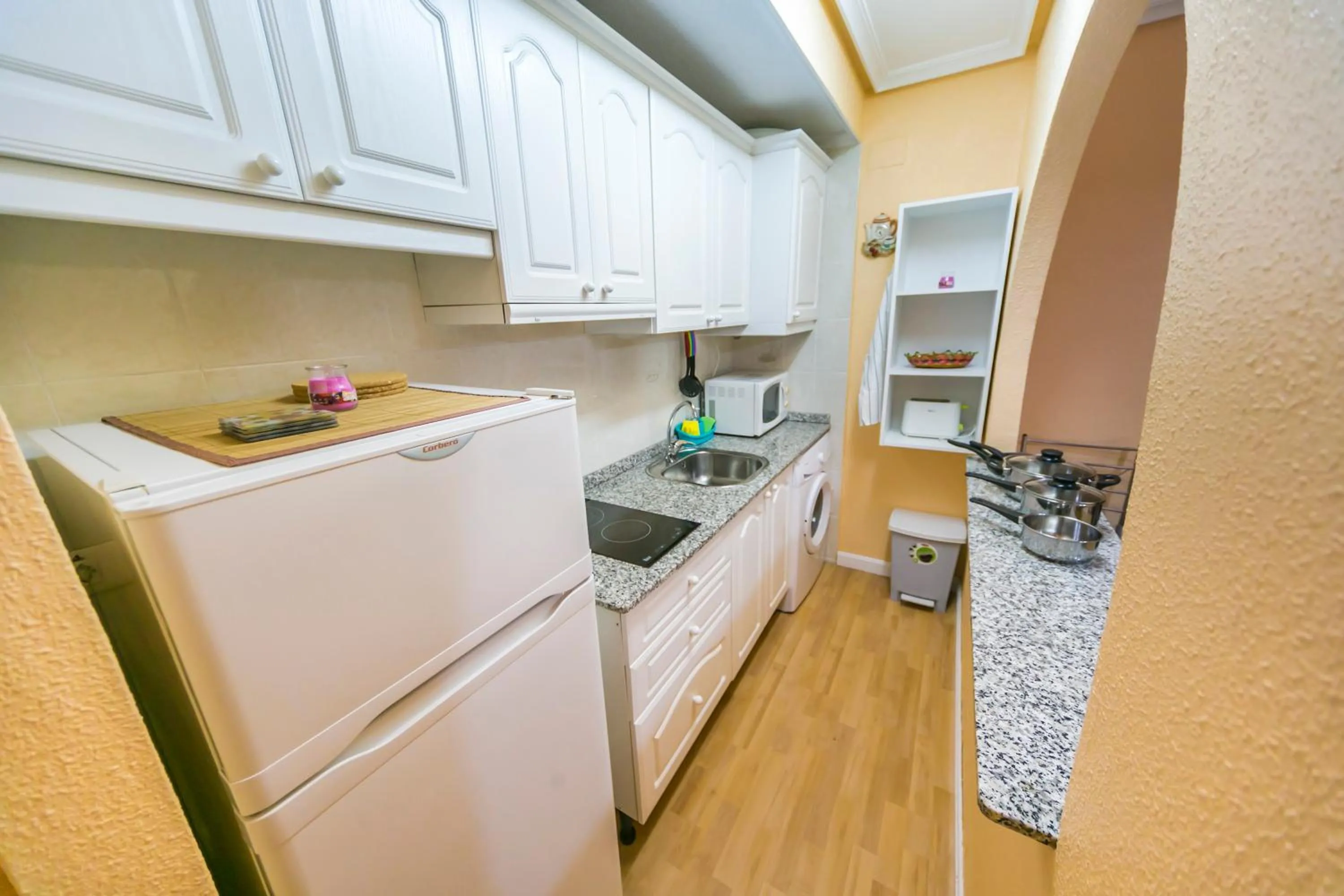 Kitchen or kitchenette in Homely Apartments Calle Apolo