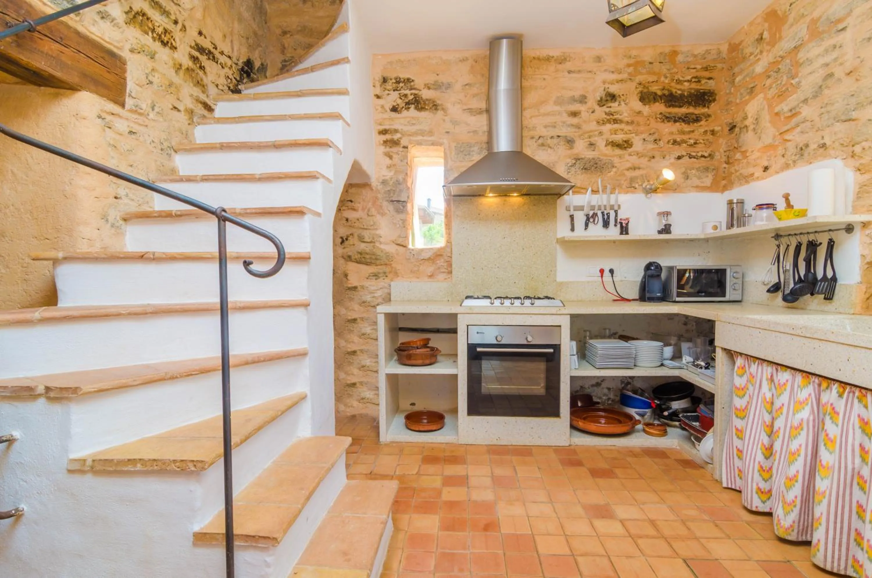 Kitchen or kitchenette in Villa Es Molí­ Des Trenc