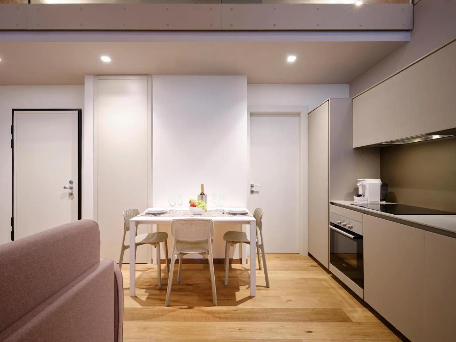 Kitchen or kitchenette in Palazzo Del Carretto-Art Apartments and Guesthouse