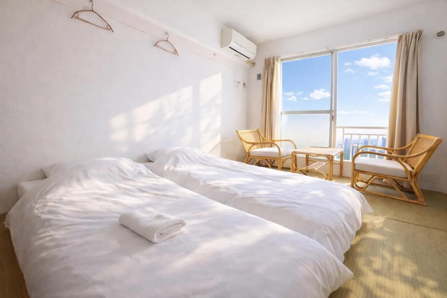 Bed in Sakura Hotel Nippori