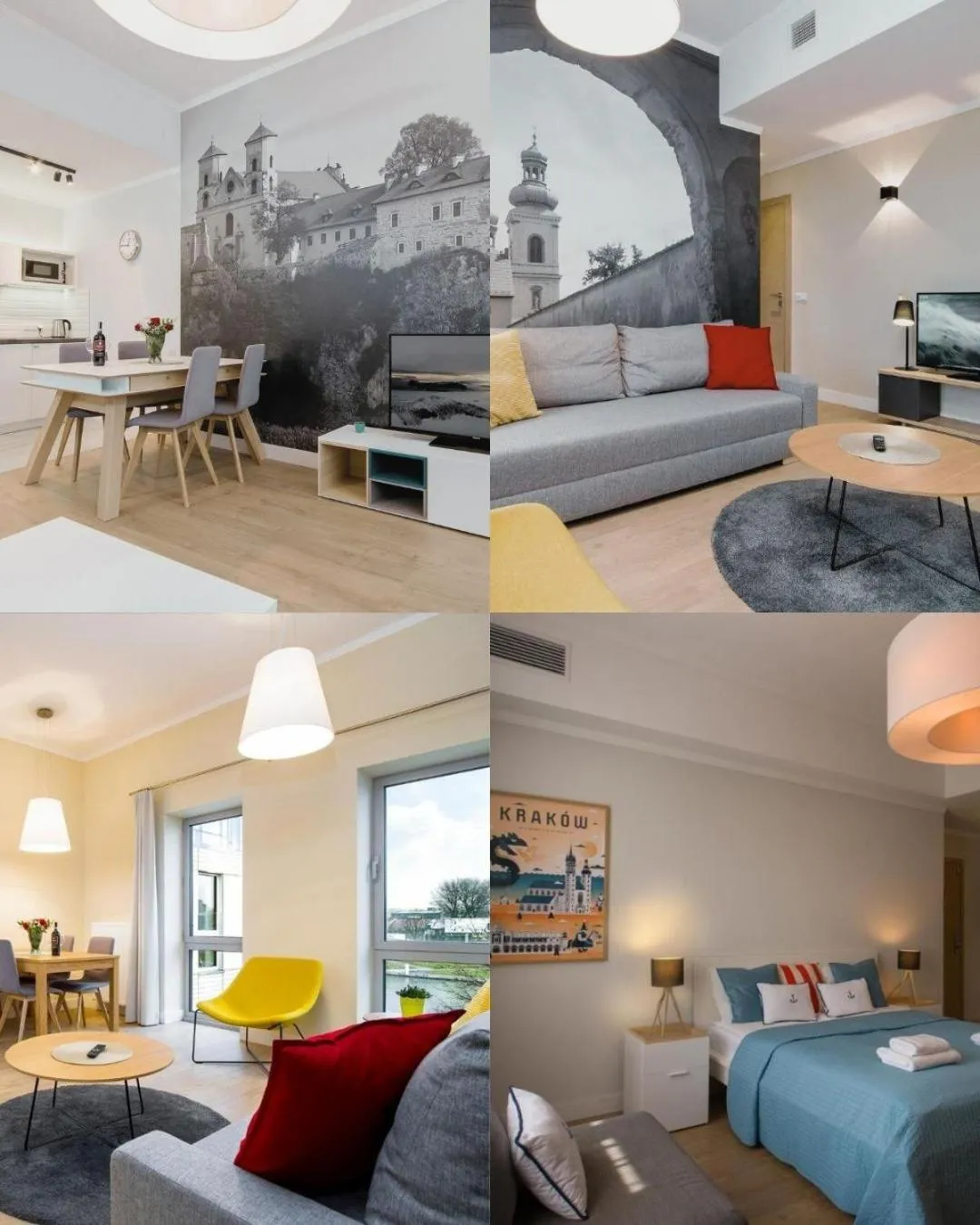 Bed in Riverside Aparthotel Cracow