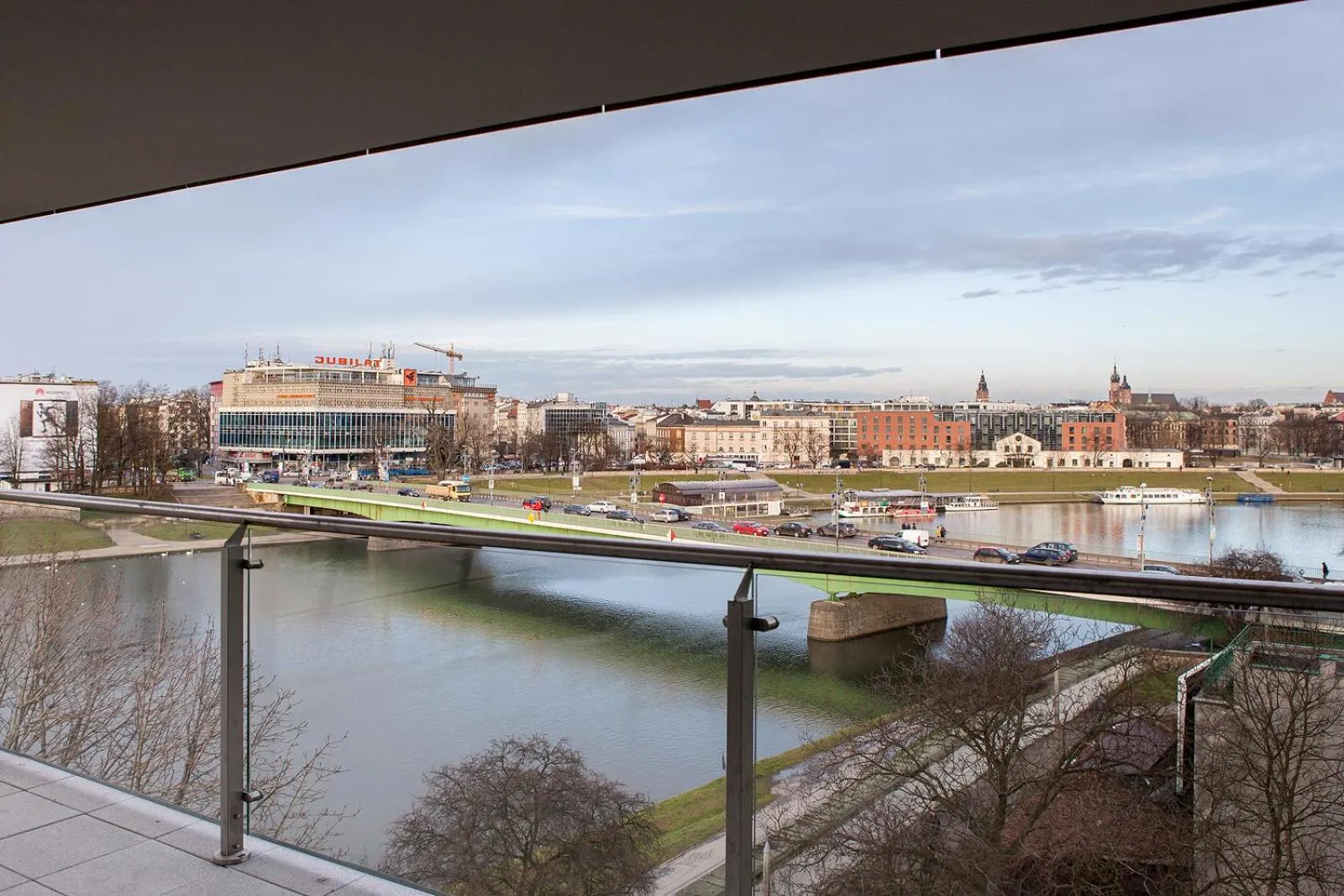 Balcony/Terrace in Riverside Aparthotel Cracow