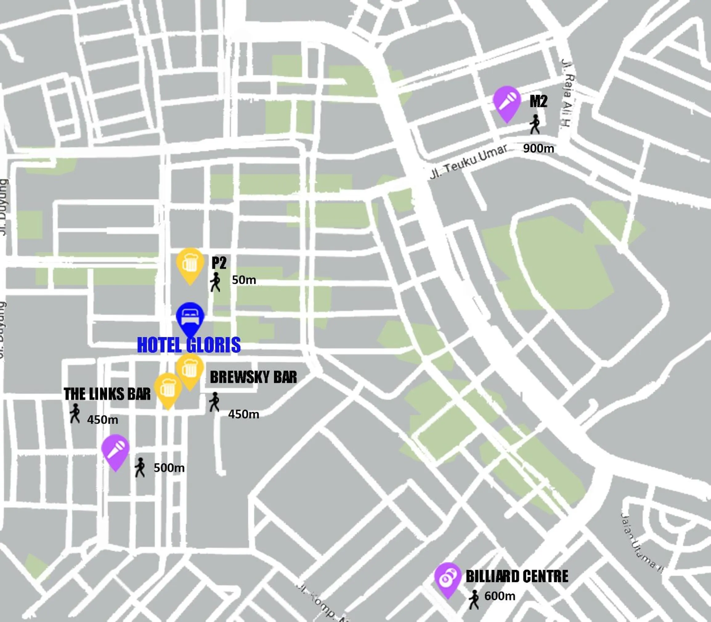 Property building, Bird's-eye View in Hotel Gloris