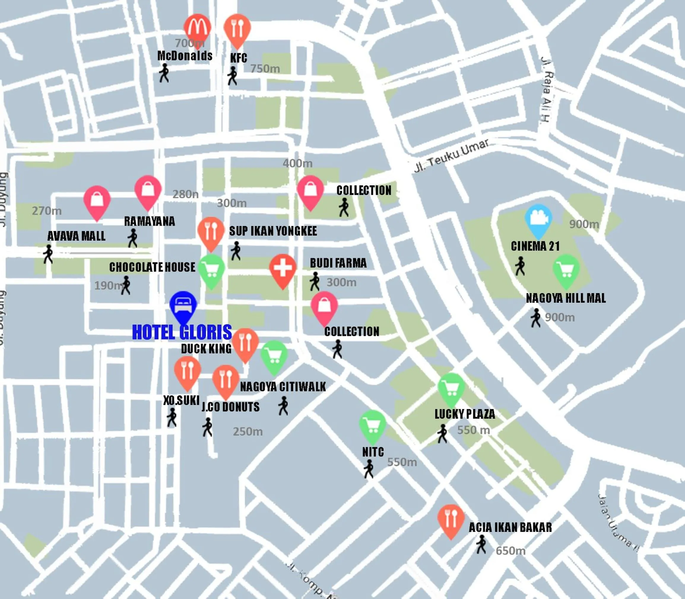 Property building, Bird's-eye View in Hotel Gloris