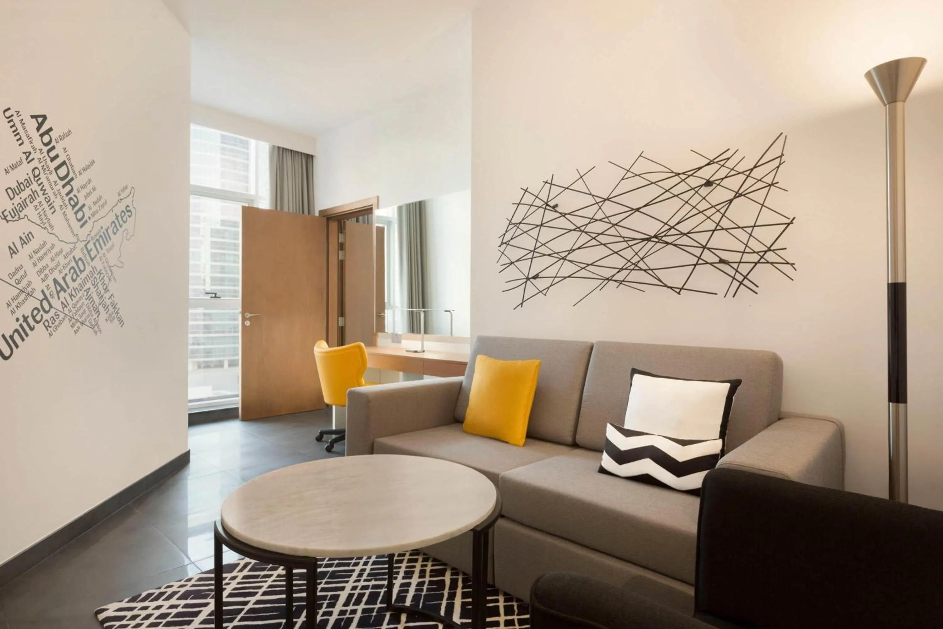 Living room in TRYP by Wyndham Dubai