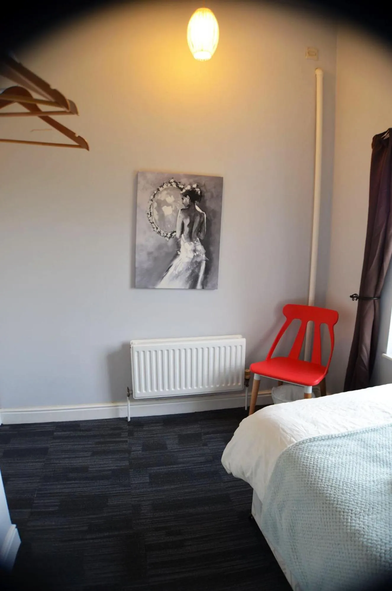 Bedroom, Bed in Queens Guesthouse Manchester